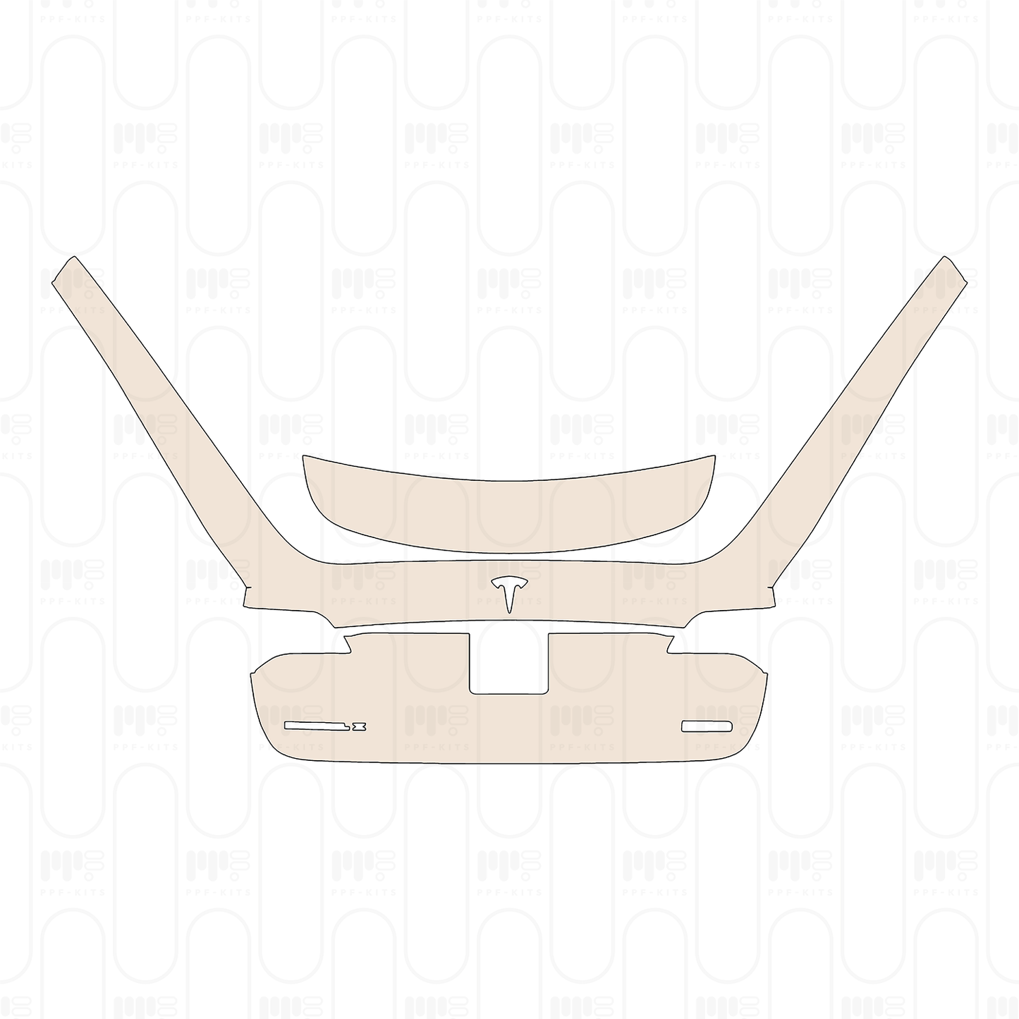 Pre-Cut PPF Tesla Model X Base 2024