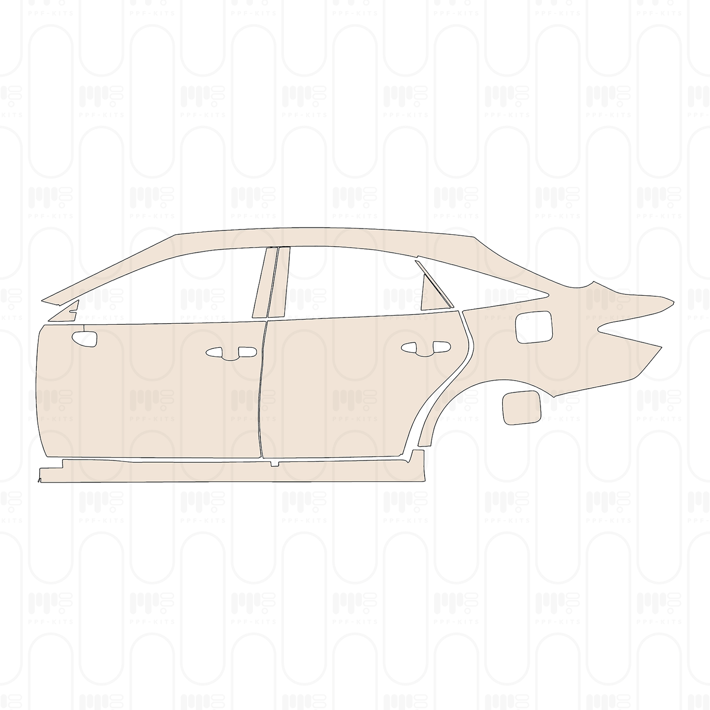 Pre-Cut PPF Toyota Avalon Luxury 2023