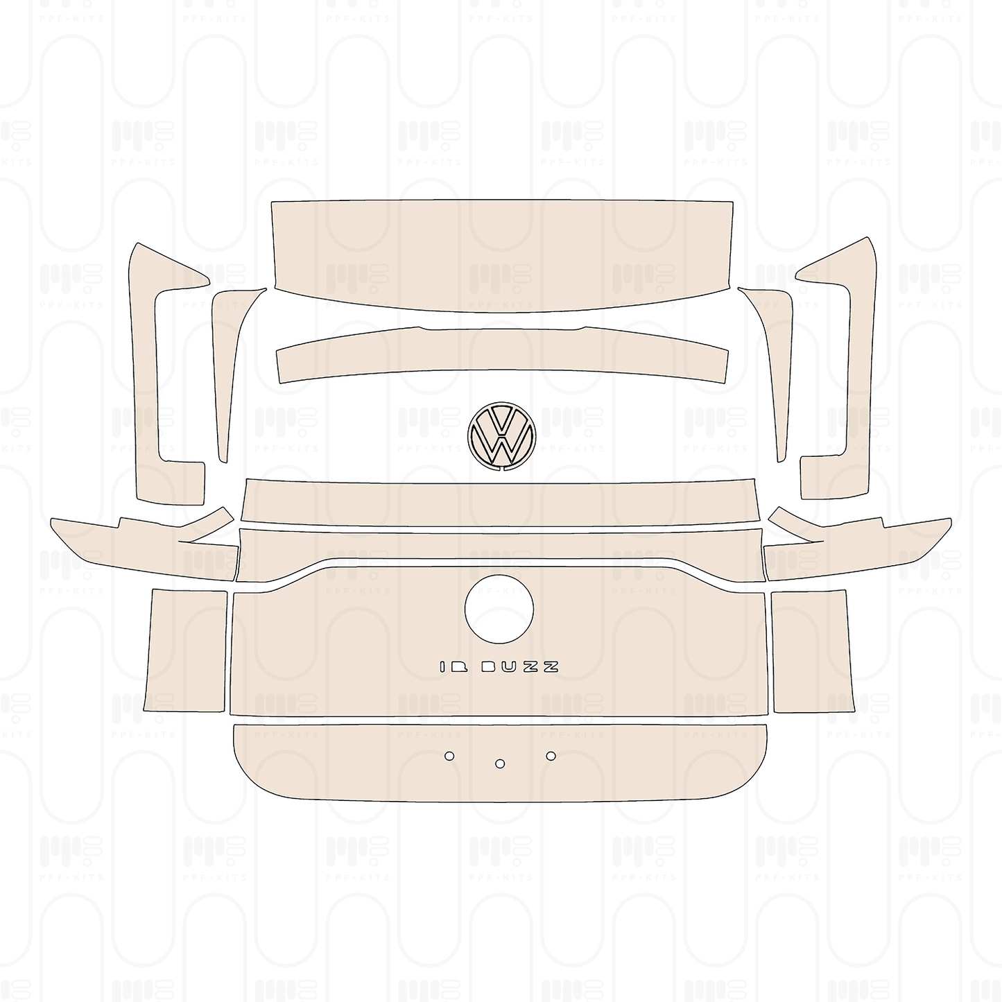 Pre-Cut PPF Volkswagen ID.BUZZ Standard Wheelbase Standard 2023