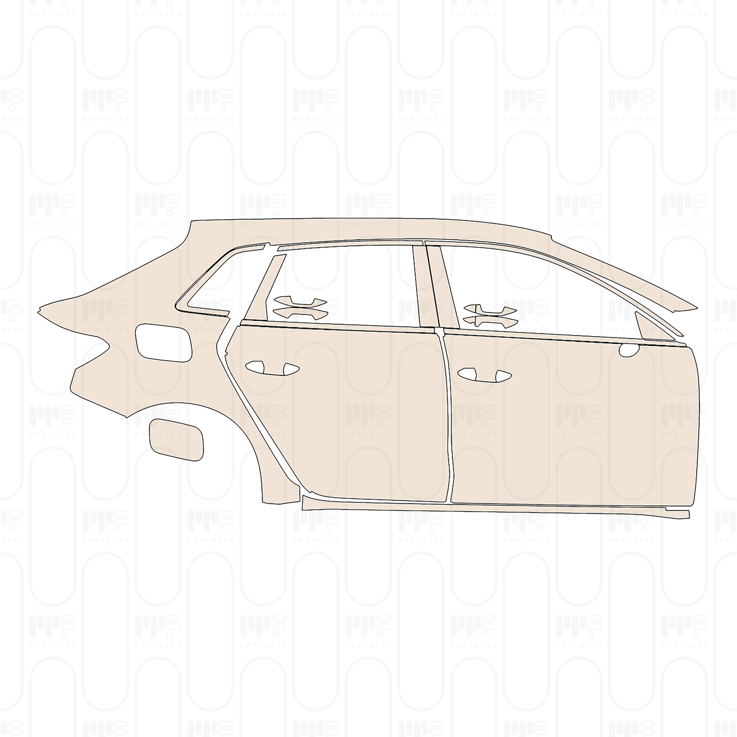 Pre-Cut PPF Audi A3 Sportback Base 2022