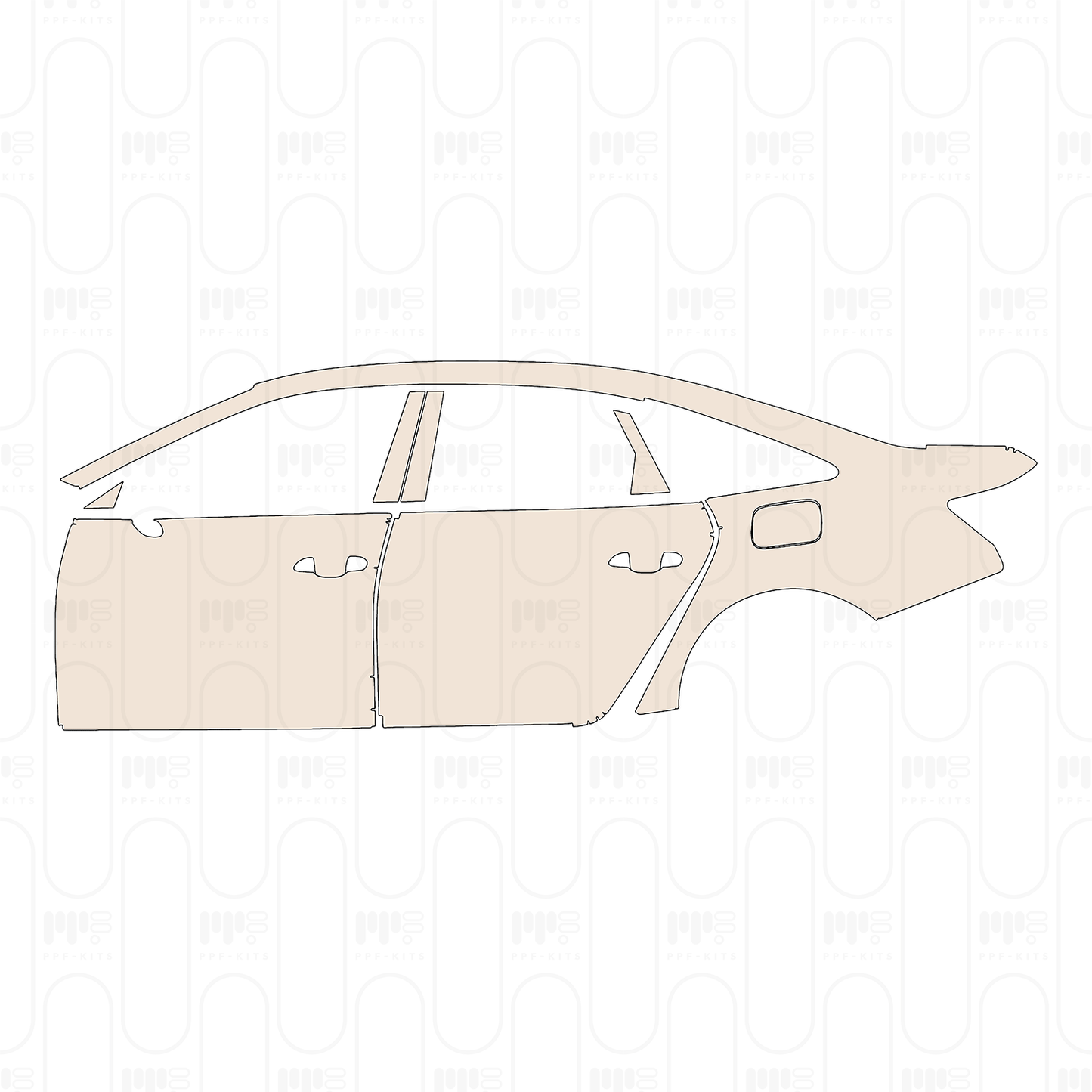 Pre-Cut PPF Audi A6 A6L TFSI e S-Line 2022