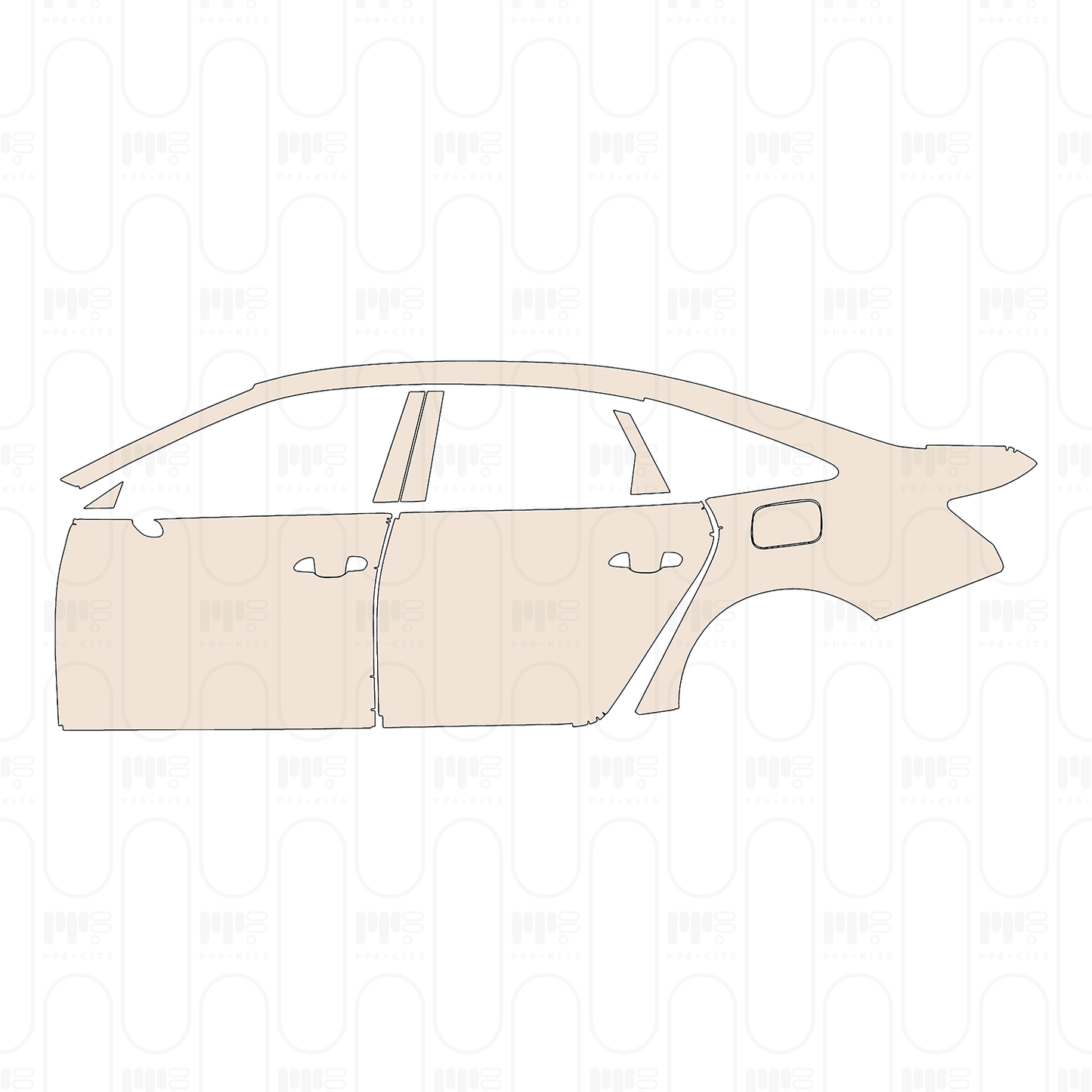 Pre-Cut PPF Audi A6 A6L TFSI e Base 2022
