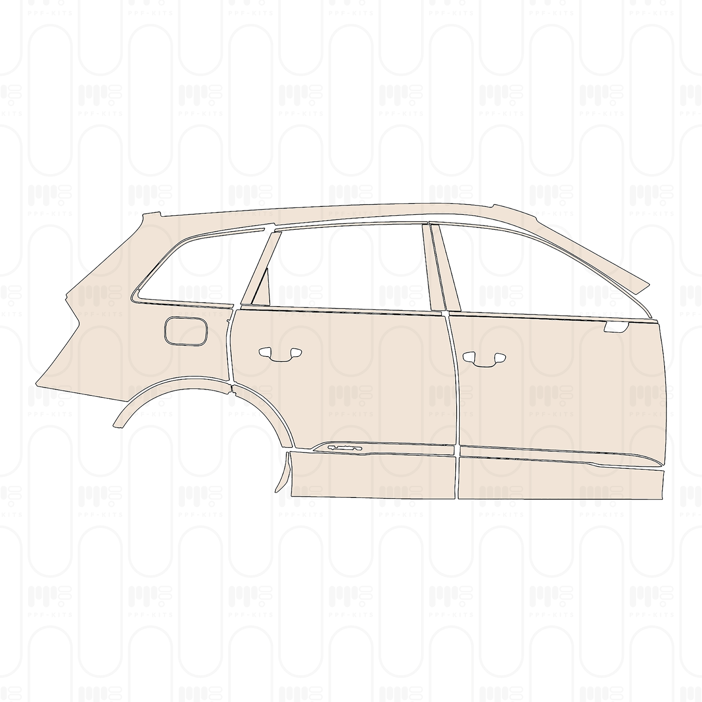 Pre-Cut PPF Audi Q7 S-Line 2022