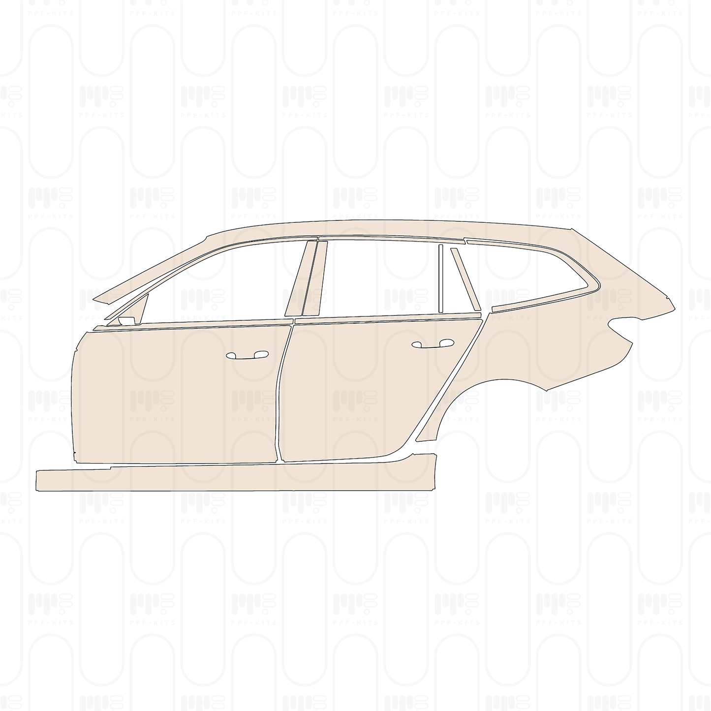 Pre-Cut PPF BMW 3 Series Touring Base 2023