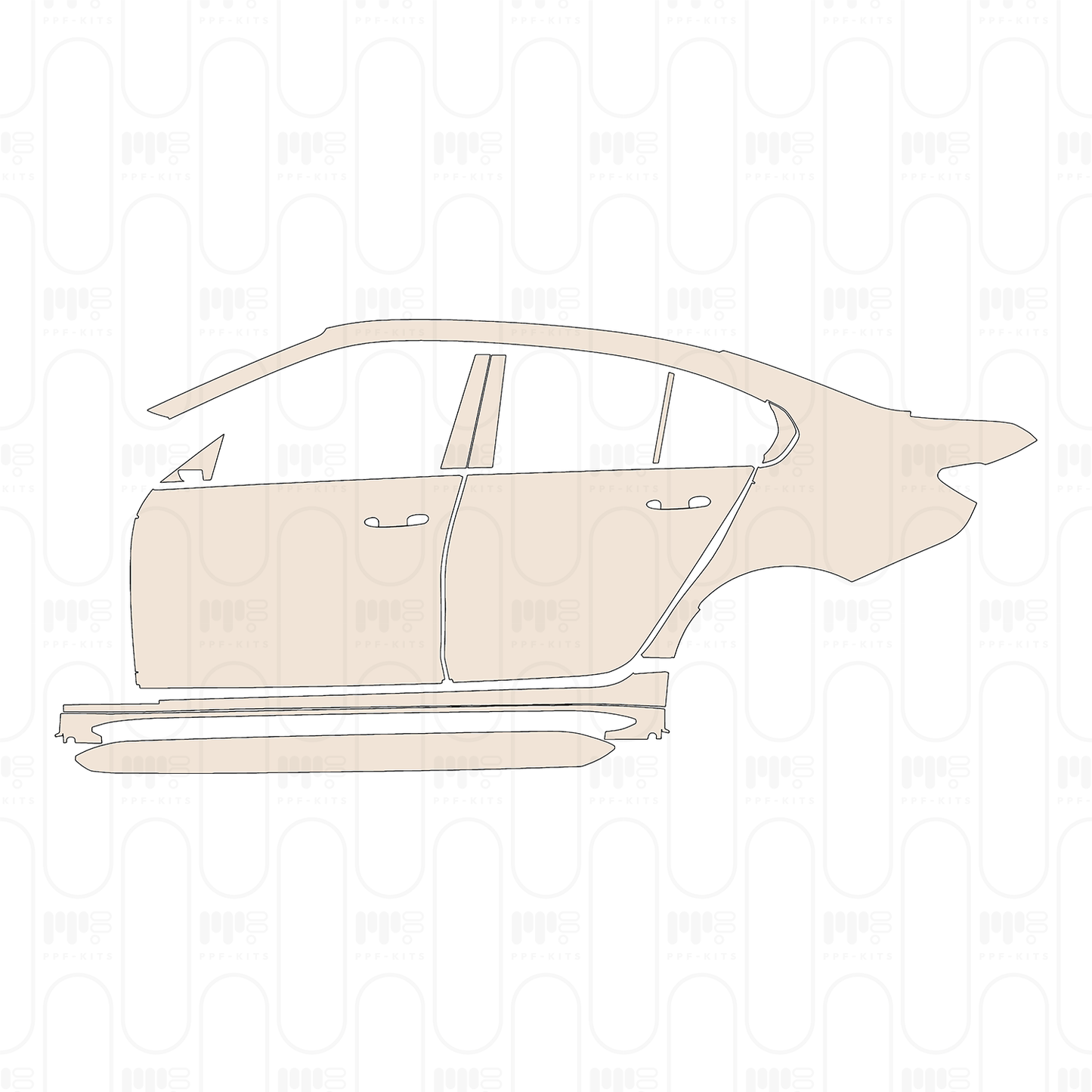 Pre-Cut PPF BMW 3 Series Sedan M3 2022