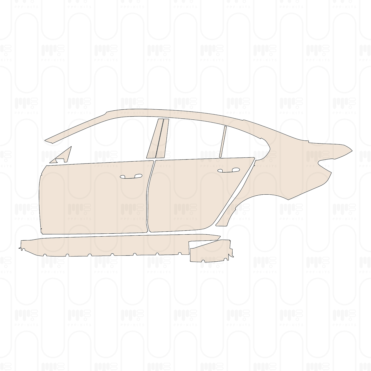Pre-Cut PPF BMW 3 Series Sedan M3 2022