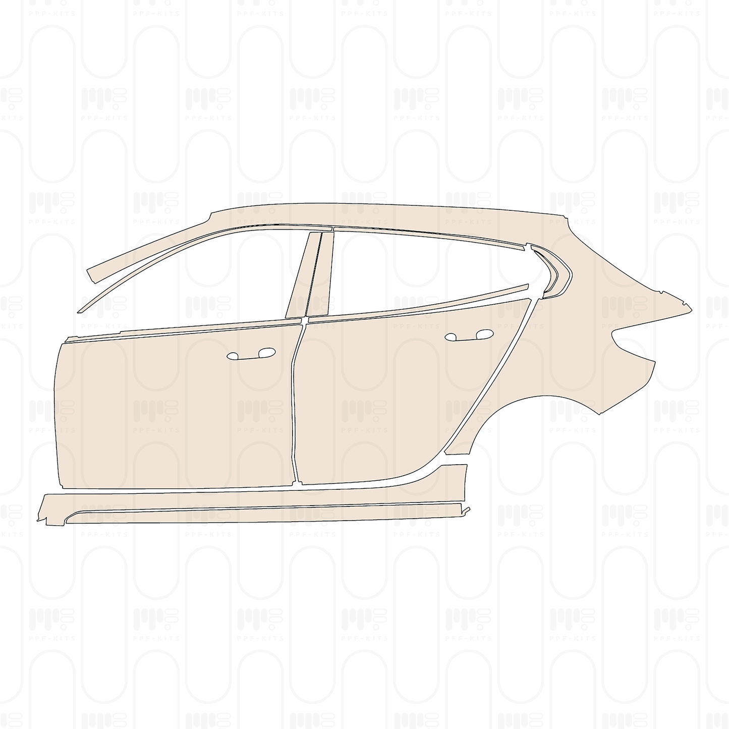Pre-Cut PPF BMW 1 Series 5-door Sports Hatch M135i 2022