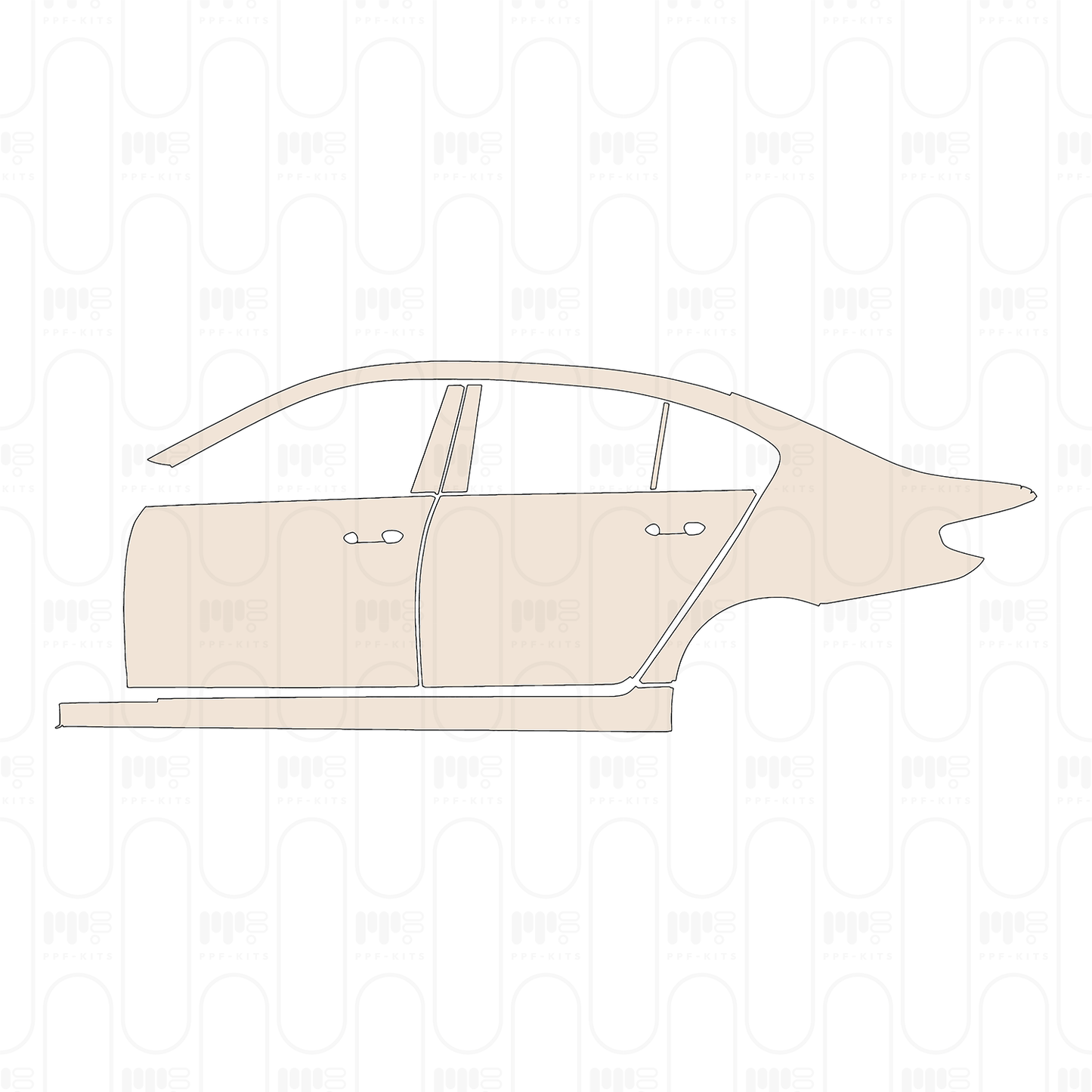 Pre-Cut PPF BMW 5 Series Sedan Extended Wheelbase M Sport 2022