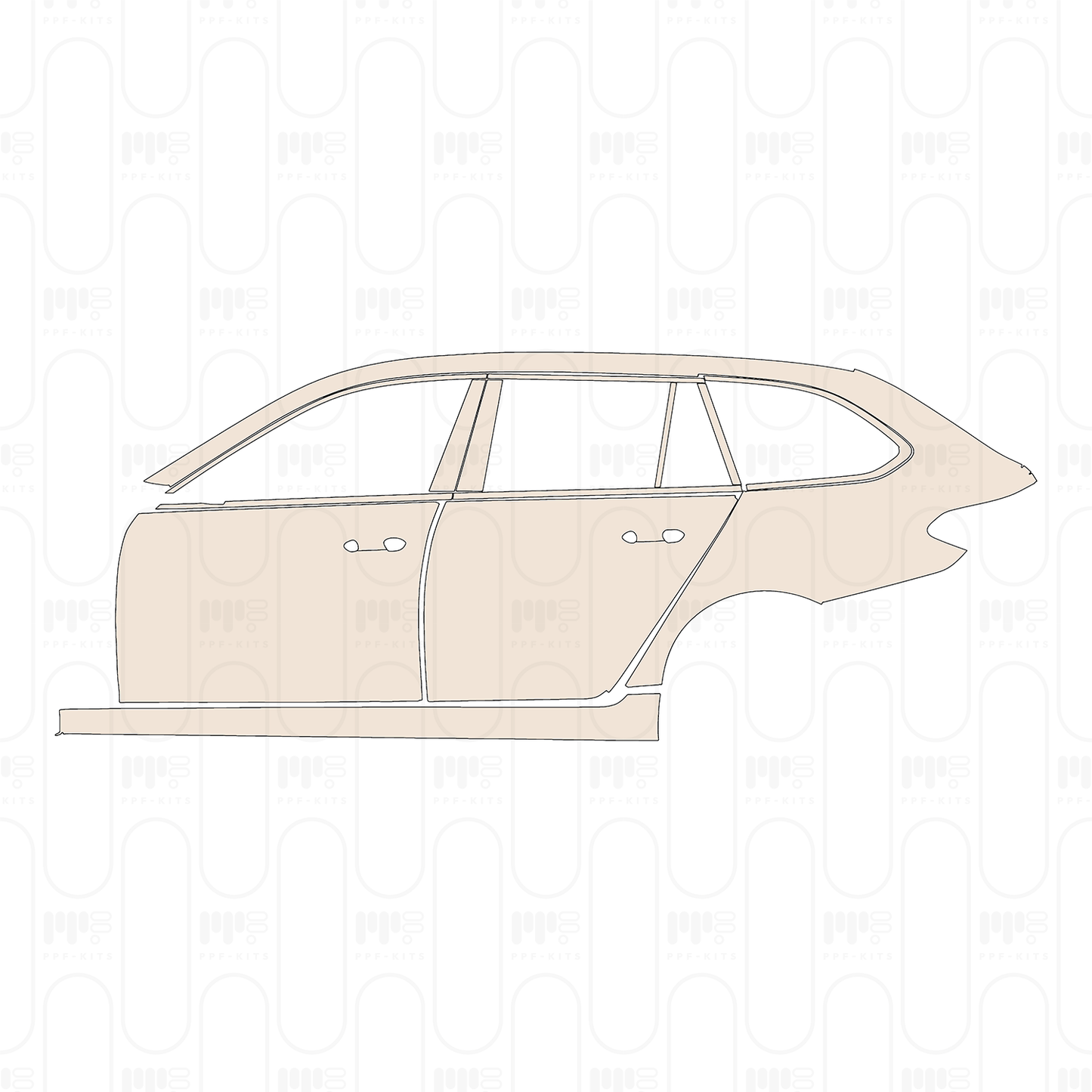 Pre-Cut PPF BMW 5 Series Touring Base 2022