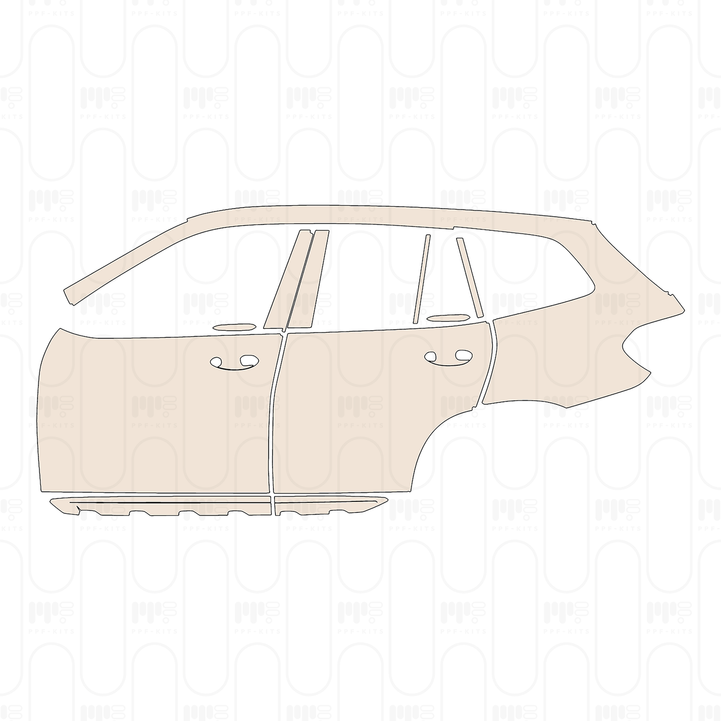 Pre-Cut PPF BMW X3 Standard Wheelbase xLine 2023