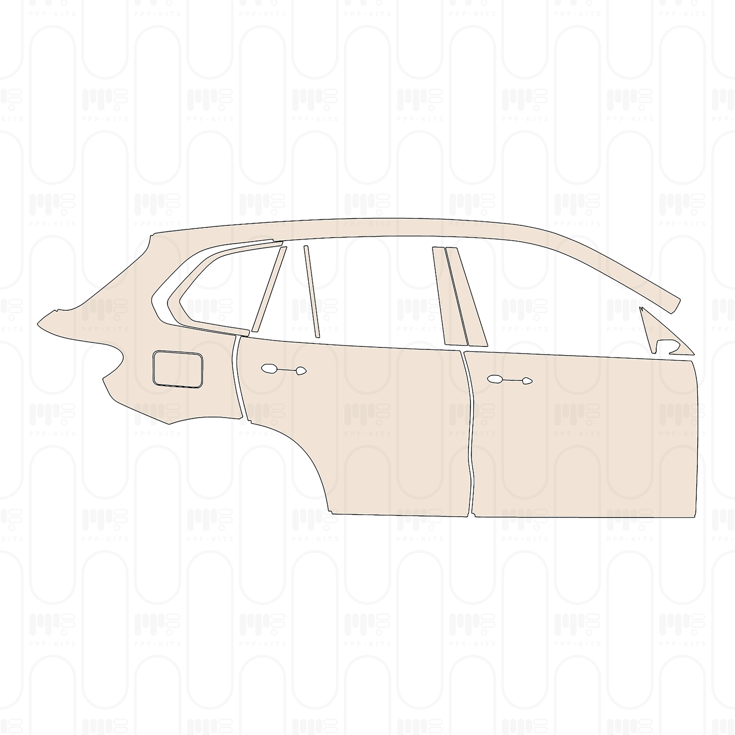 Pre-Cut PPF BMW X5 Standard Wheelbase xLine 2022