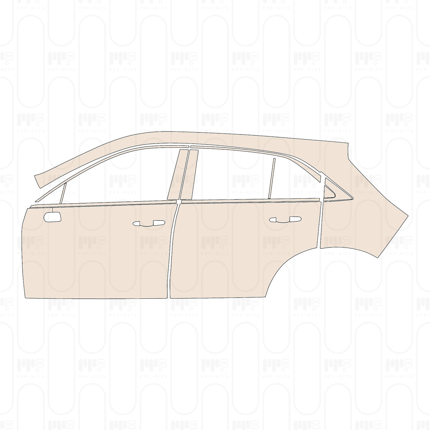 Pre-Cut PPF Cadillac XT4 2022