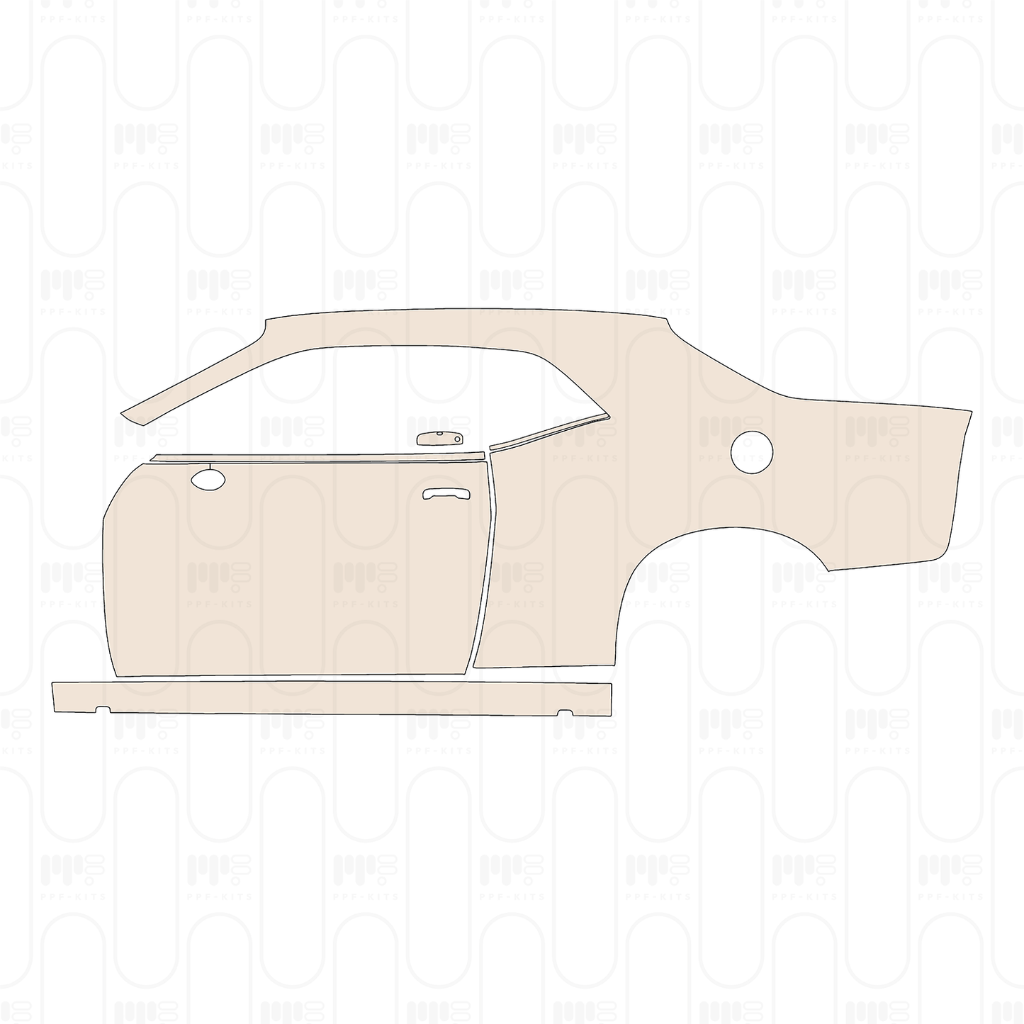 Pre-Cut PPF Dodge Challenger Standard body GT 2022