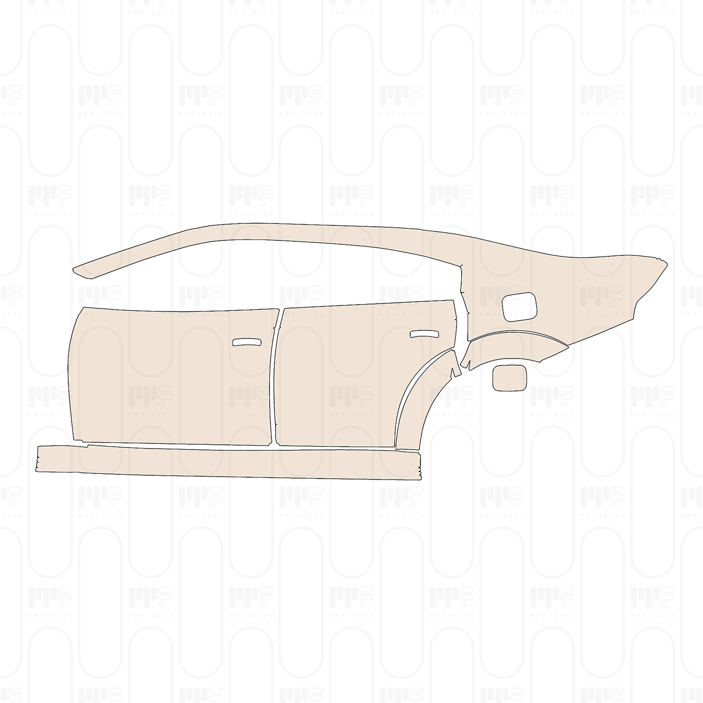 Pre-Cut PPF Dodge Charger Widebody SCAT PACK 2022