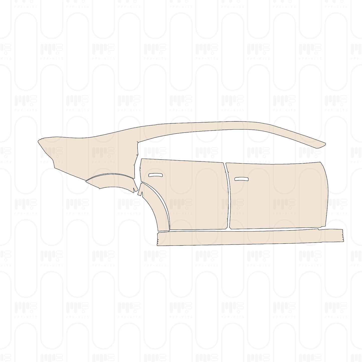 Pre-Cut PPF Dodge Charger Widebody SCAT PACK 2022