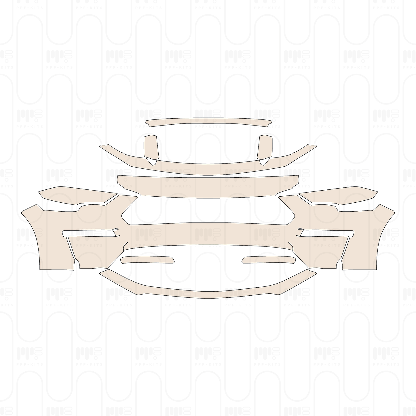 Pre-Cut PPF Ford Mustang Convertible EcoBoost 2022