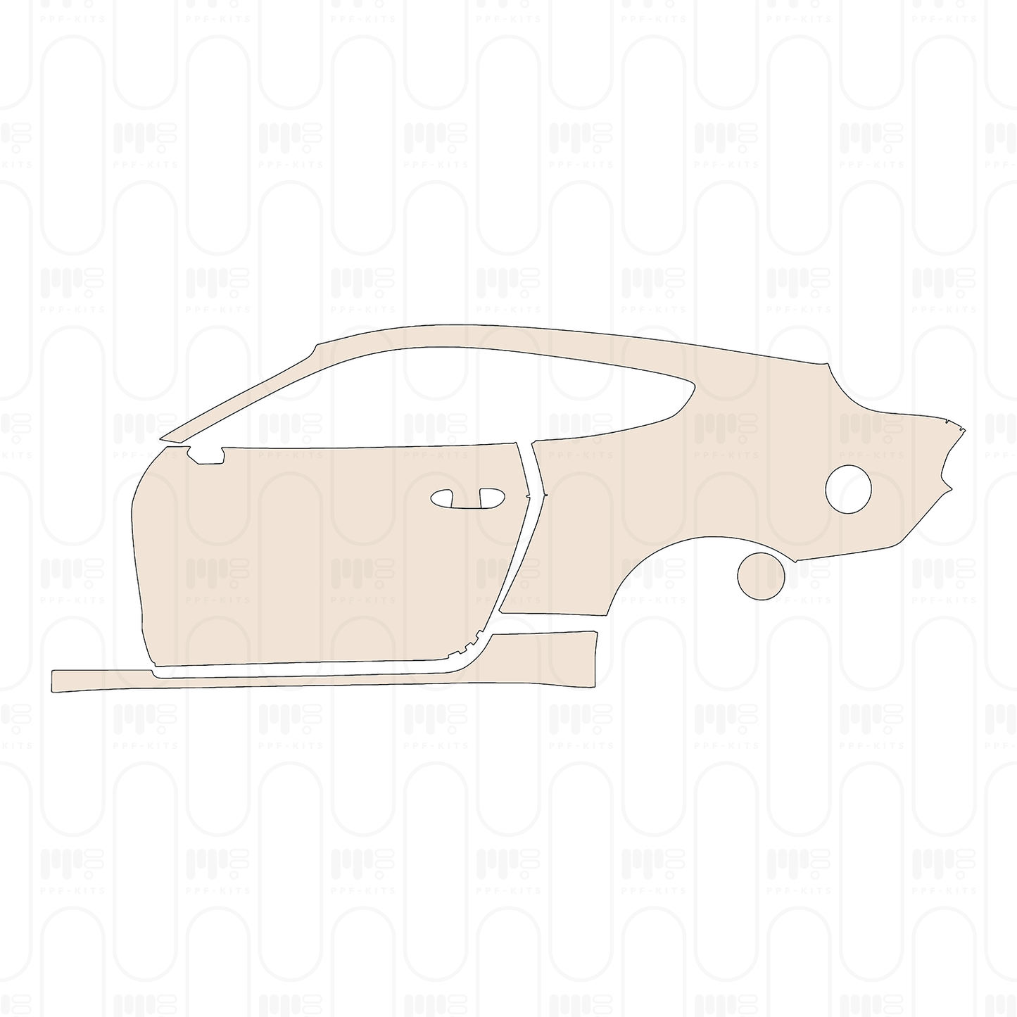 Pre-Cut PPF Ford Mustang Fastback Mach 1 2022