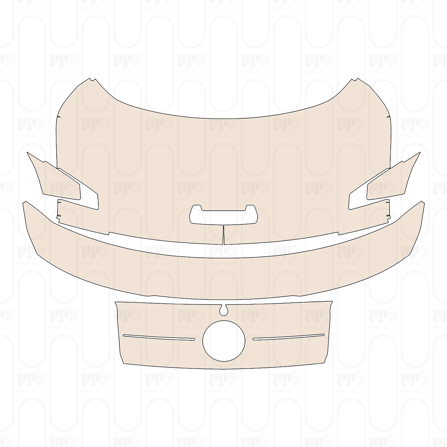Pre-Cut PPF Ford Mustang Fastback GT 2022