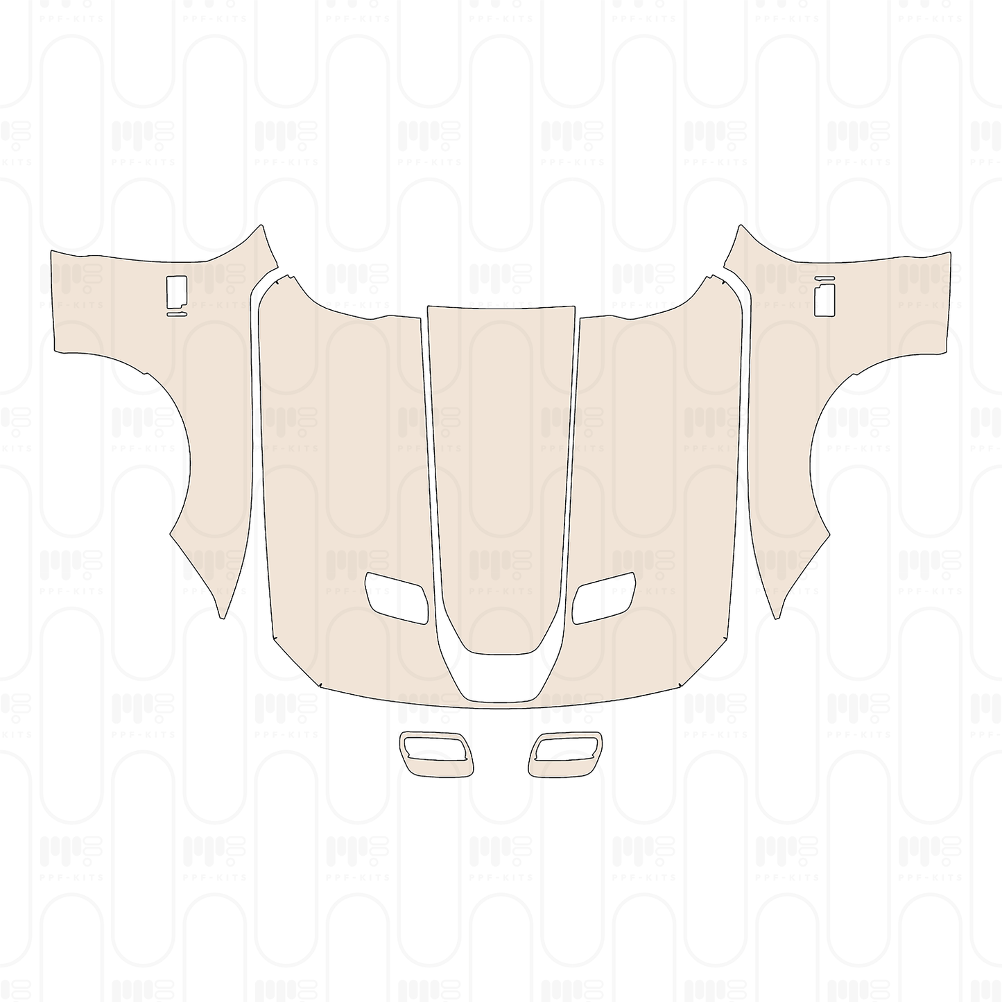 Pre-Cut PPF Ford Mustang Fastback Mach 1 2022