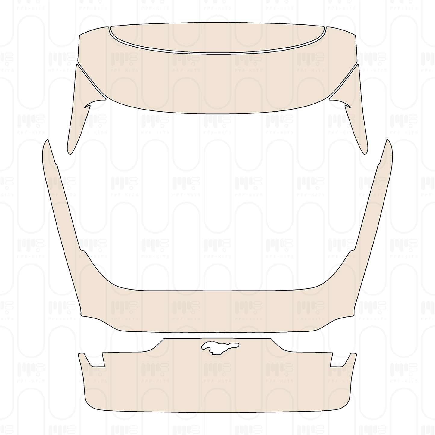 Pre-Cut PPF Ford Mach-E (CN) Base 2022