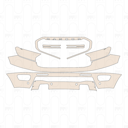Pre-Cut PPF Ford Ranger (US) LARIAT SUPERCREW 2022