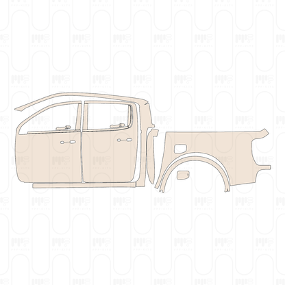 Pre-Cut PPF Ford Ranger (US) LARIAT SUPERCREW 2022