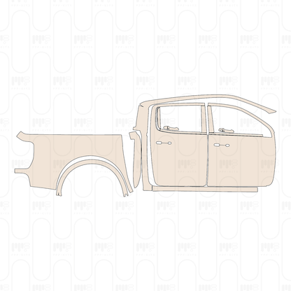 Pre-Cut PPF Ford Ranger (US) LARIAT SUPERCREW 2022
