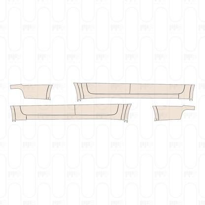 Pre-Cut PPF Ford Ranger (US) LARIAT SUPERCREW 2022
