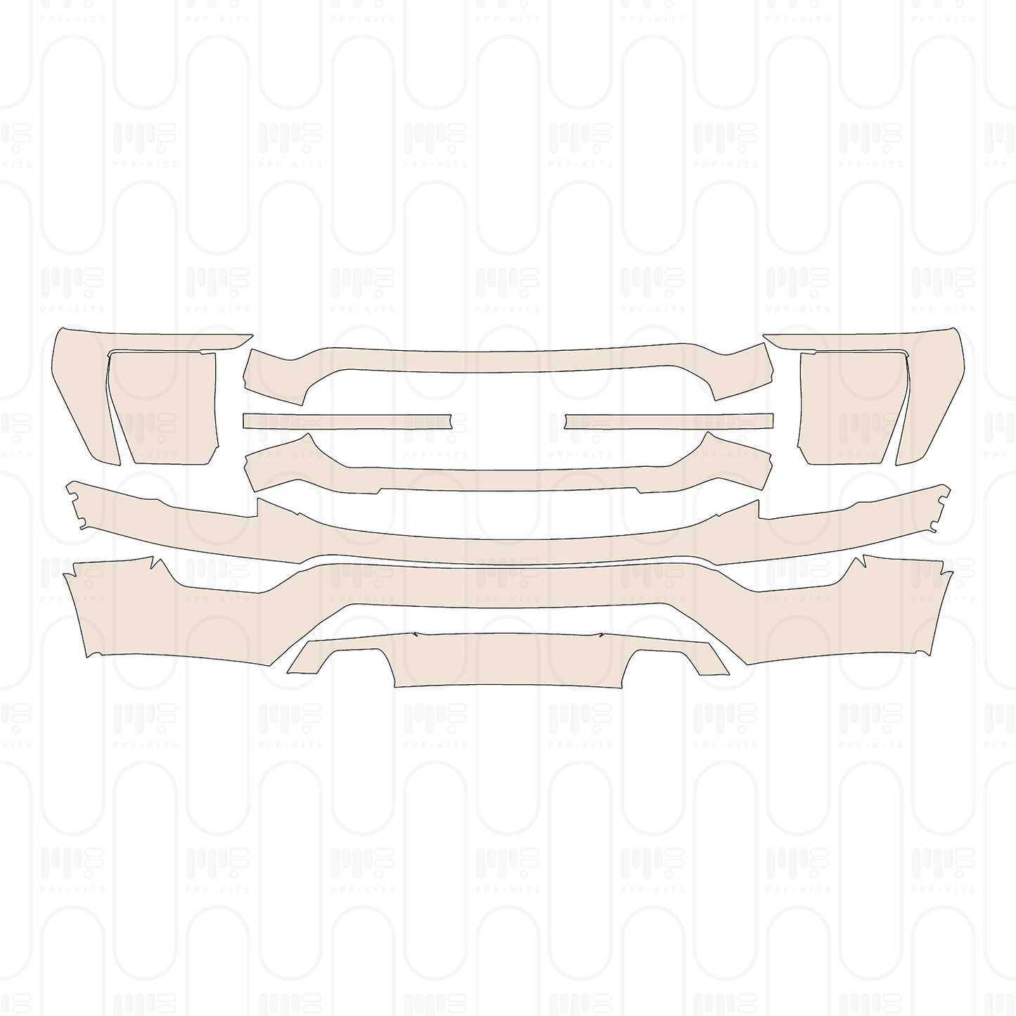 Pre-Cut PPF Ford F-150 SuperCrew Platinum 2022