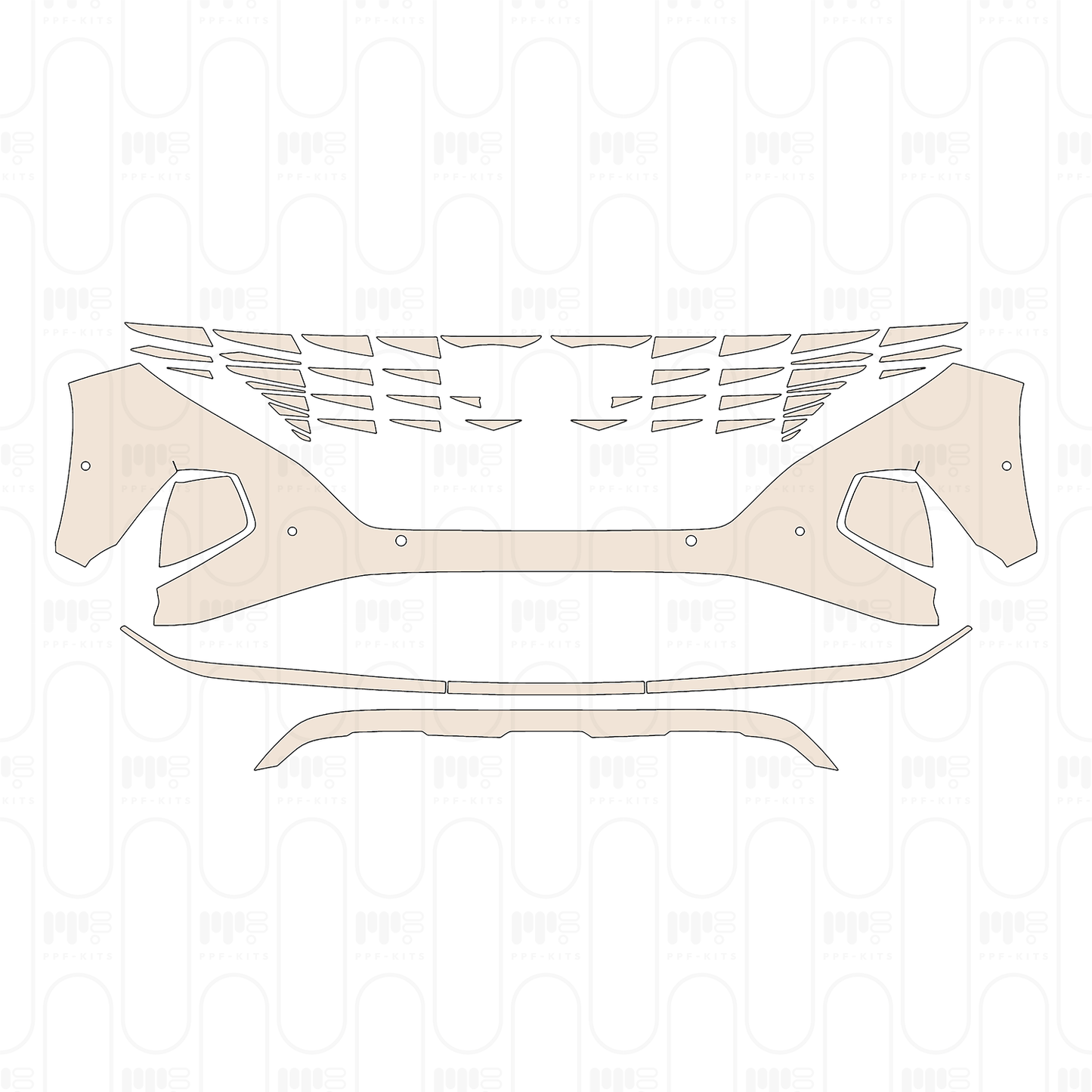 Pre-Cut PPF Hyundai Tucson (US) Base 2022
