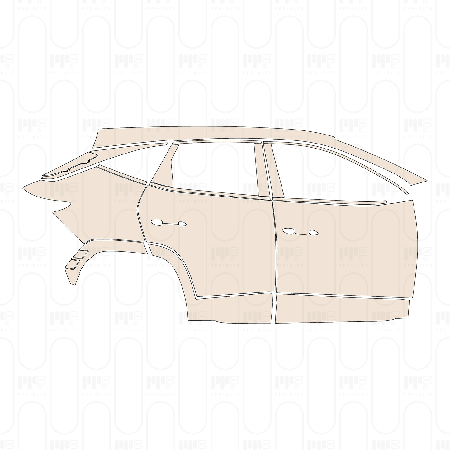 Pre-Cut PPF Hyundai Tucson (EU) N-Line 2022