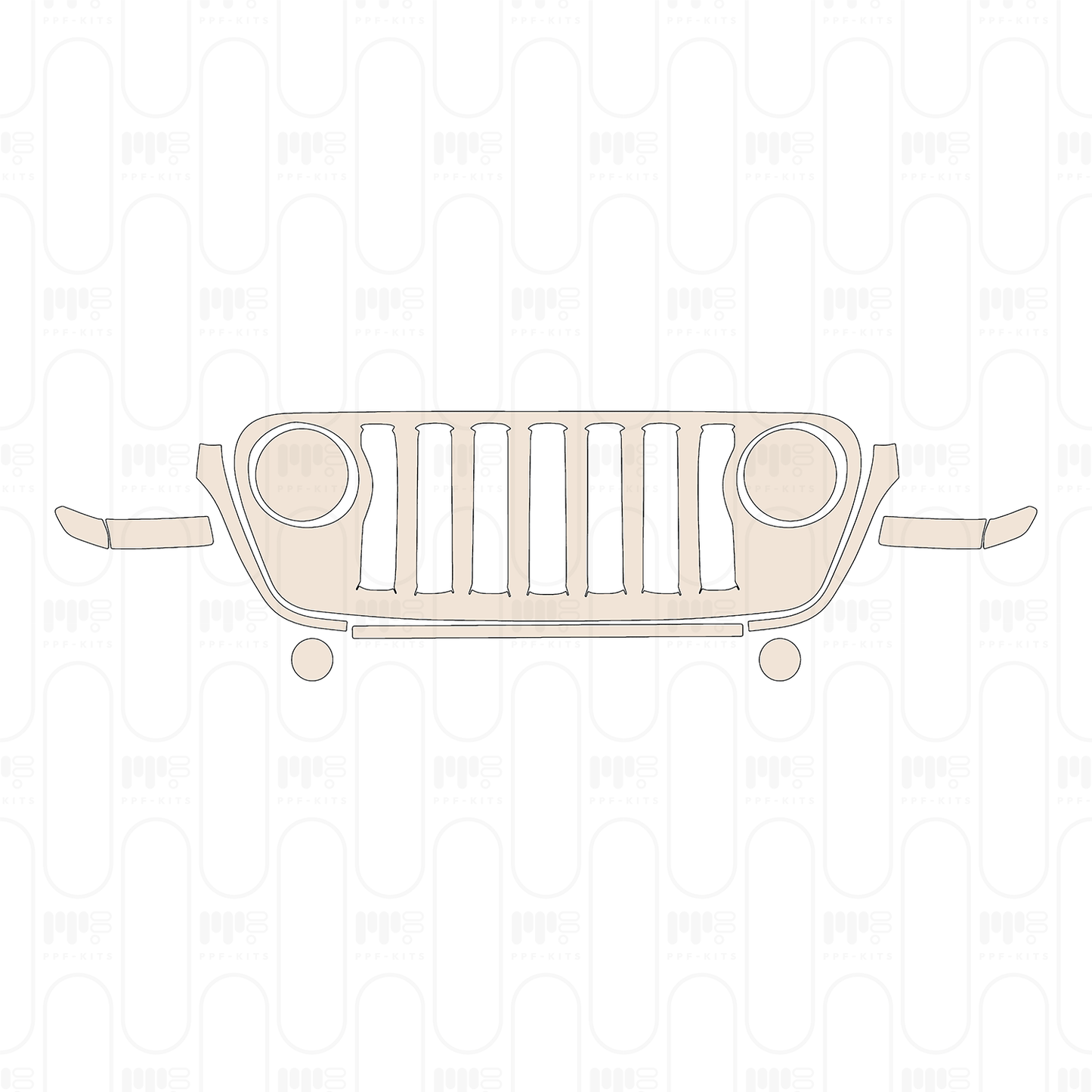 Pre-Cut PPF JEEP Wrangler 2 Door Rubicon 2022