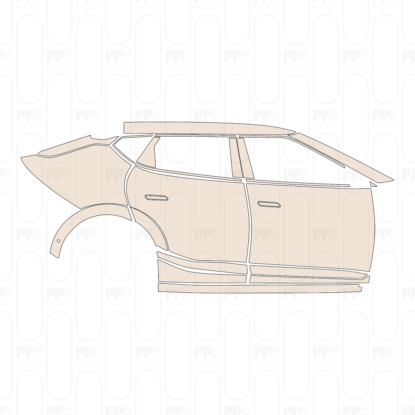 Pre-Cut PPF KIA EV6 (US) GT-Line 2022