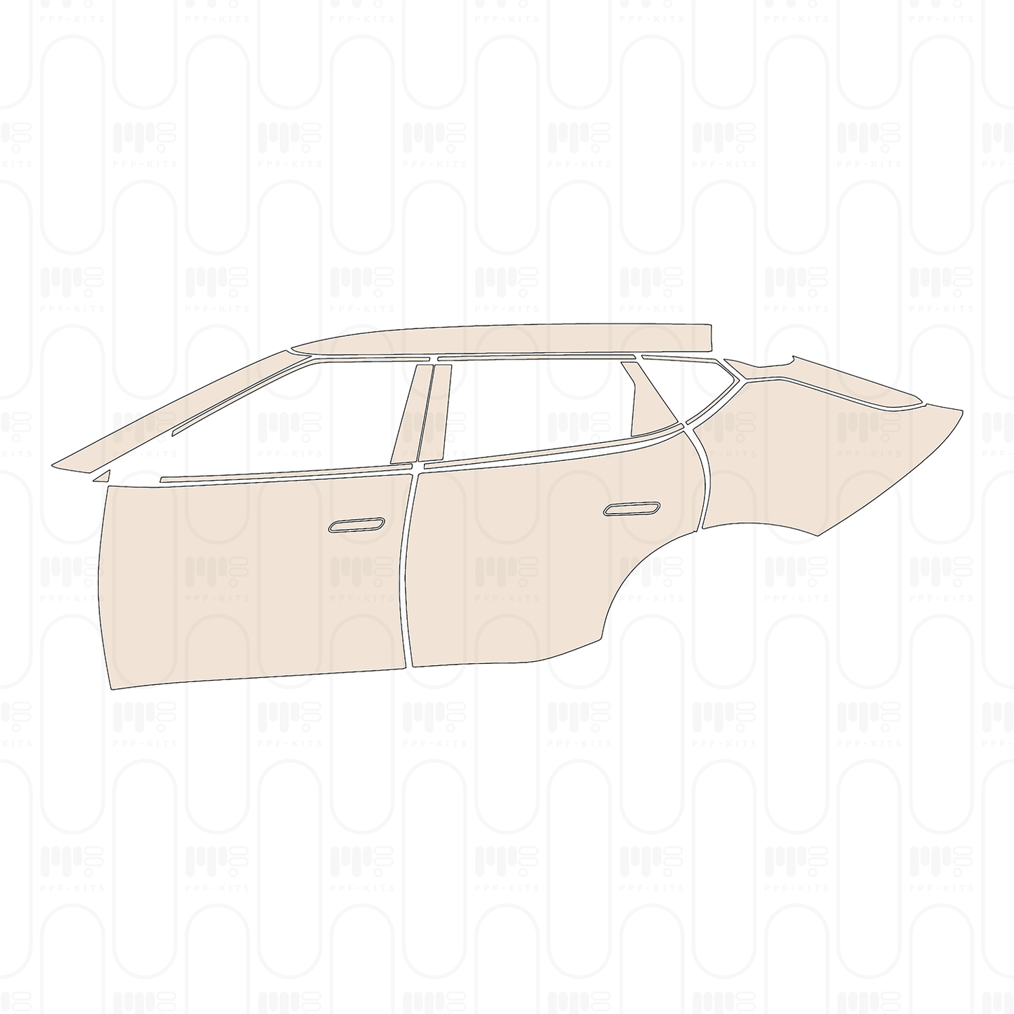 Pre-Cut PPF KIA EV6 (US) Wind 2022