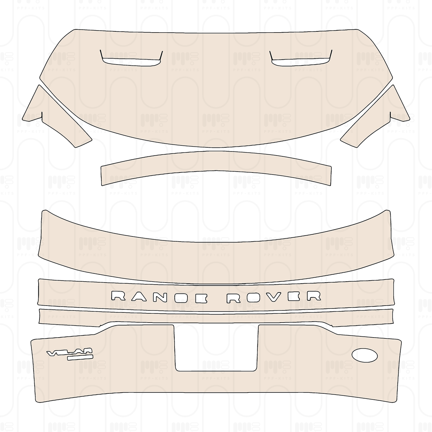Pre-Cut PPF Land Rover Range Rover Velar R-Dynamic S 2022