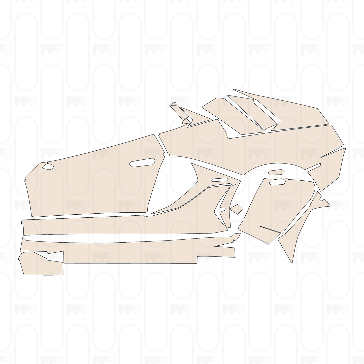 Pre-Cut PPF Lamborghini Aventador LP 780-4 Ultimae 2022