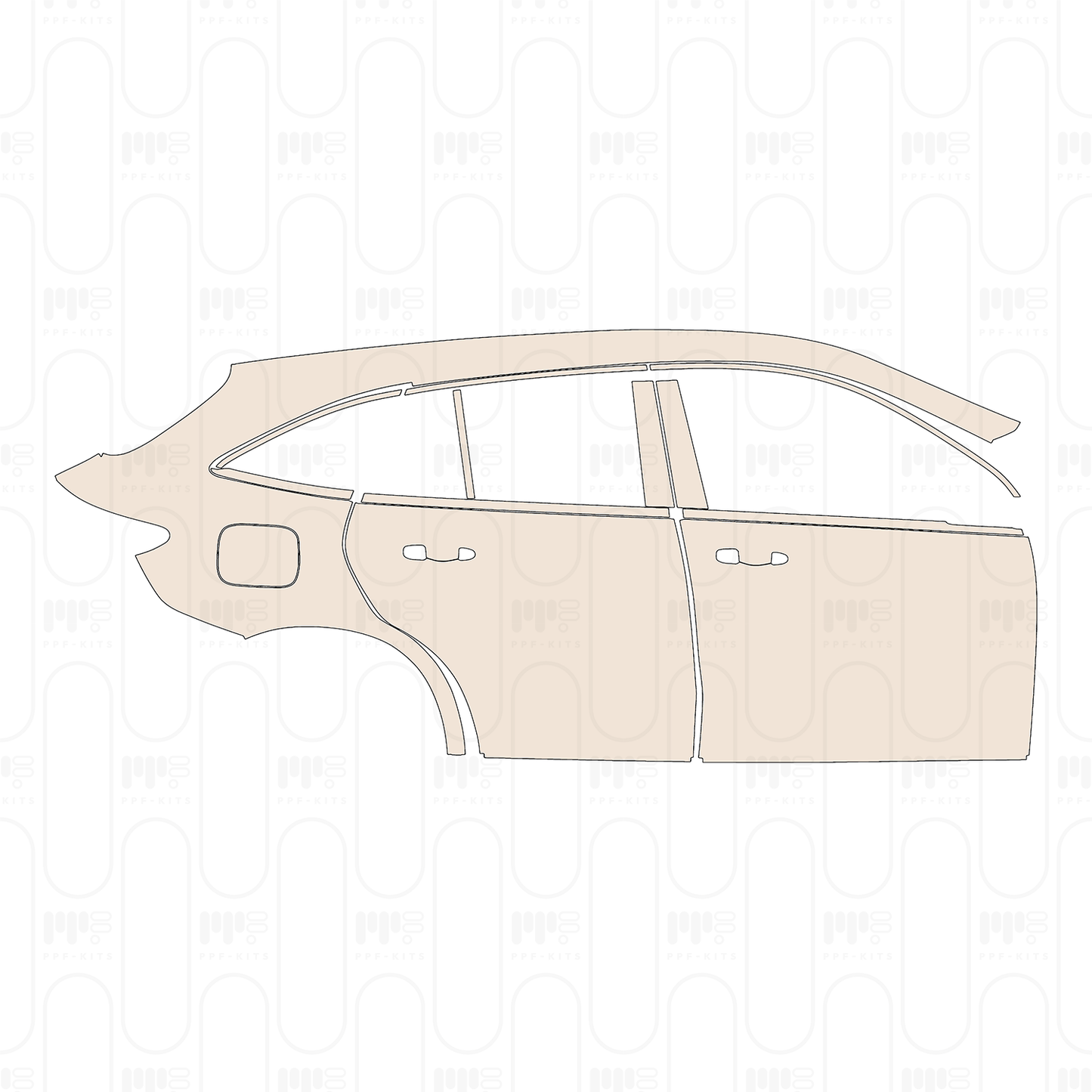 Pre-Cut PPF Mercedes-Benz EQC AMG-Line 2022