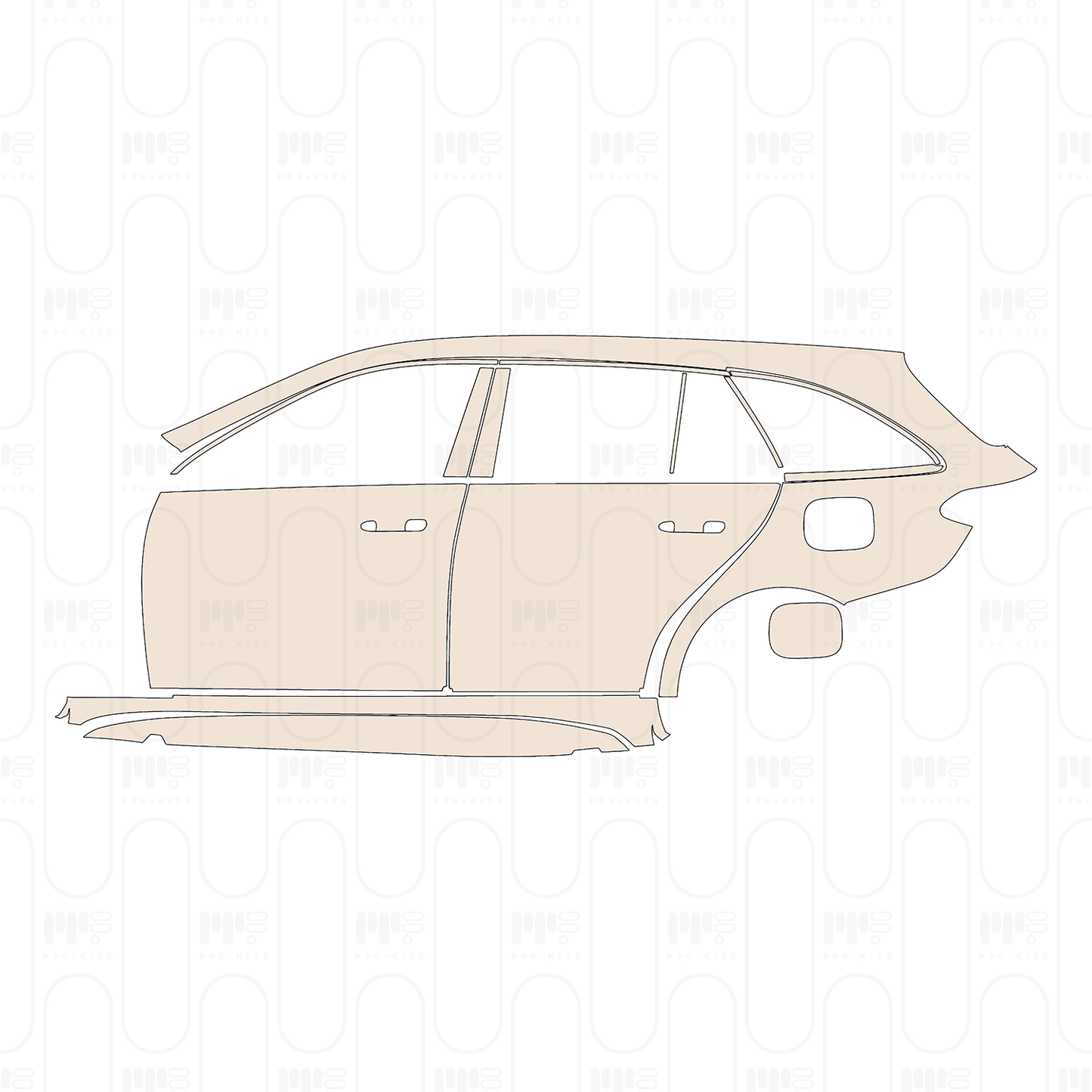 Pre-Cut PPF Mercedes-Benz C Class Estate AMG C43 2022
