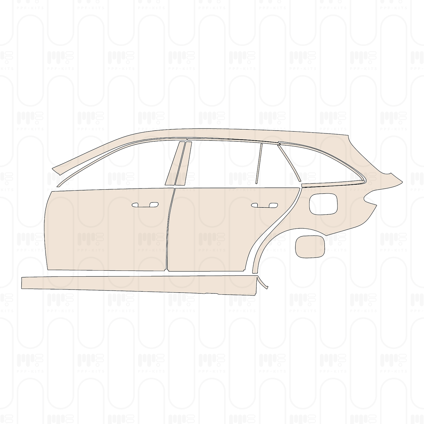 Pre-Cut PPF Mercedes-Benz C Class Estate Base 2022
