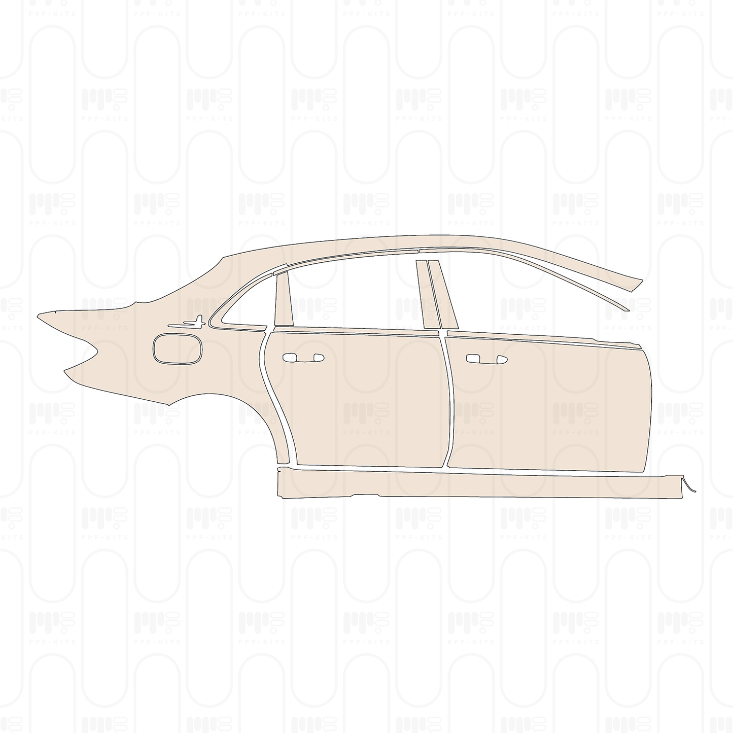 Pre-Cut PPF Mercedes-Benz E Class Sedan Luxury Extended Wheelbase 2022