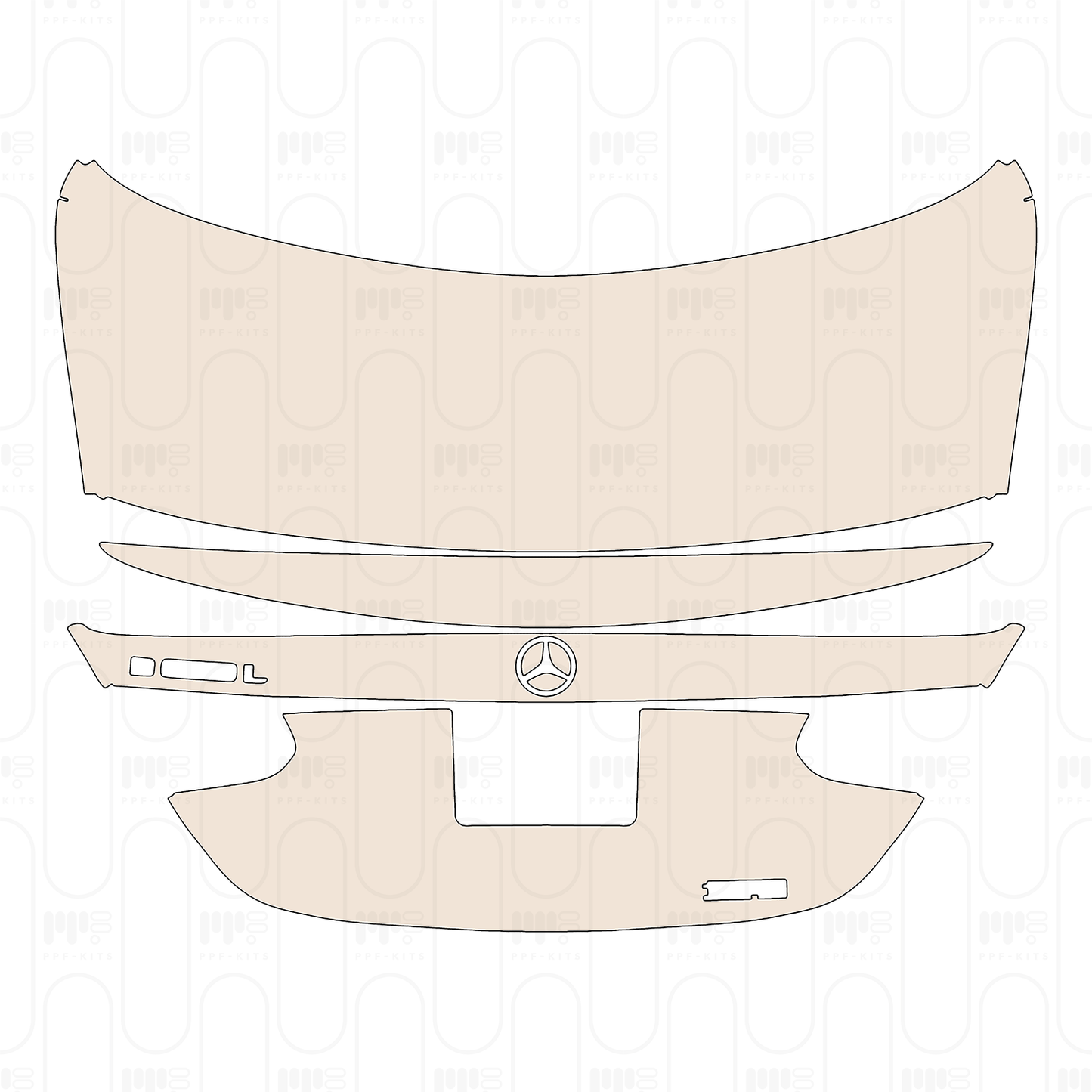 Pre-Cut PPF Mercedes-Benz E Class Sedan AMG-Line Extended Wheelbase 2022