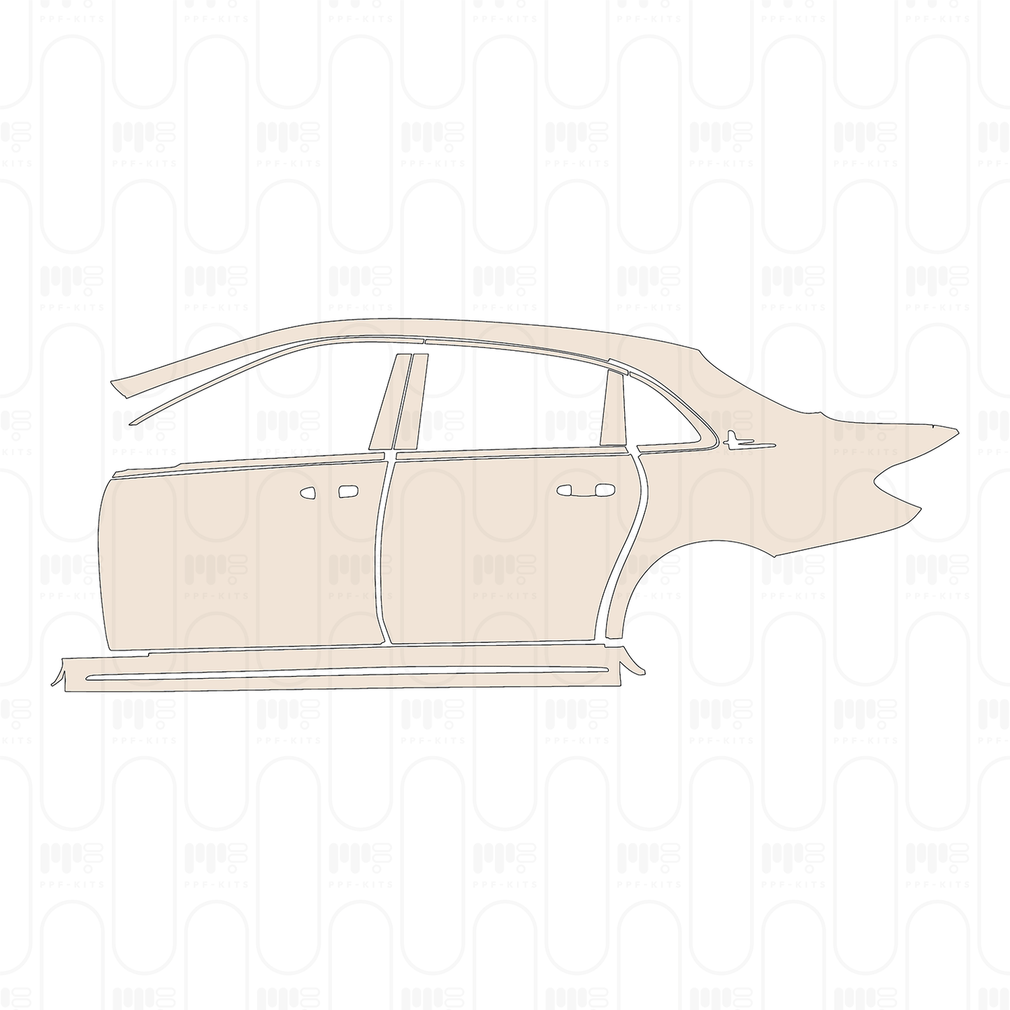 Pre-Cut PPF Mercedes-Benz E Class Sedan AMG-Line Extended Wheelbase 2022