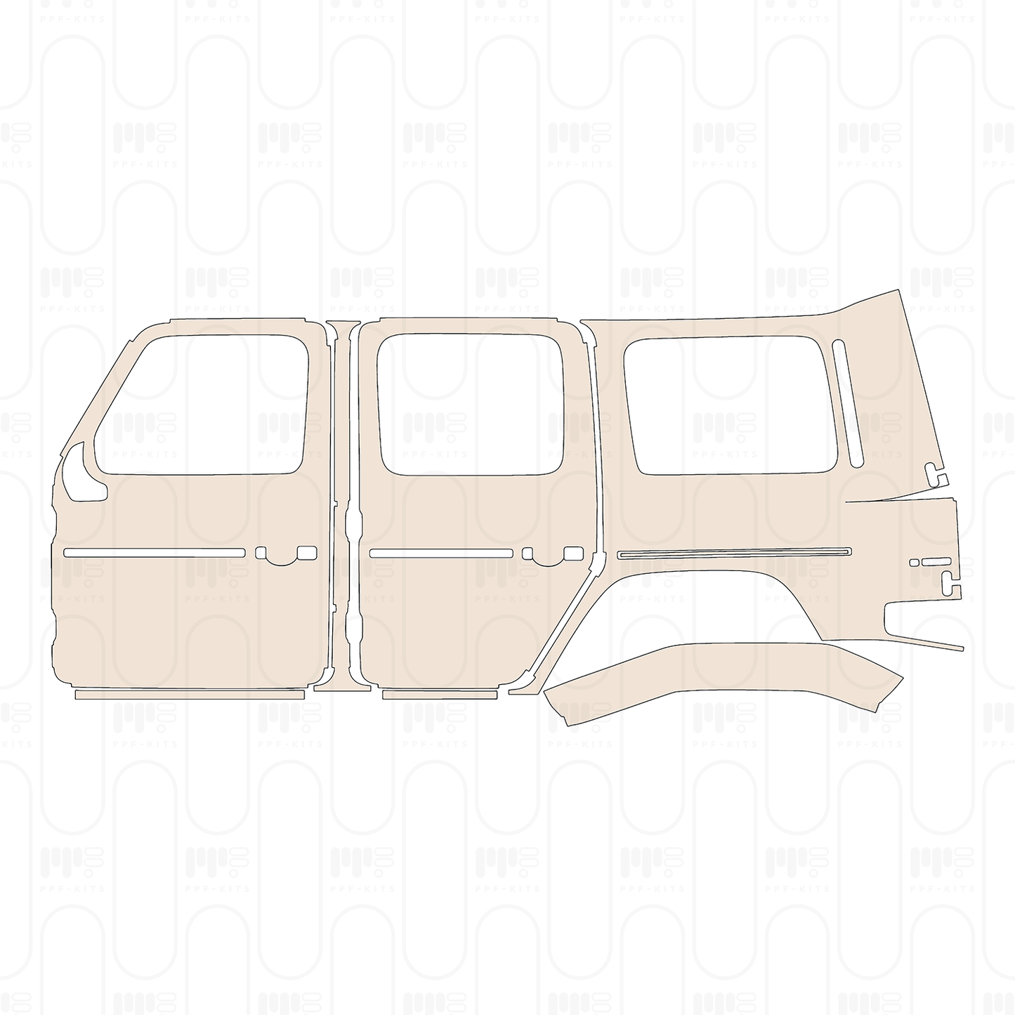 Pre-Cut PPF Mercedes-Benz G Class G350 2022