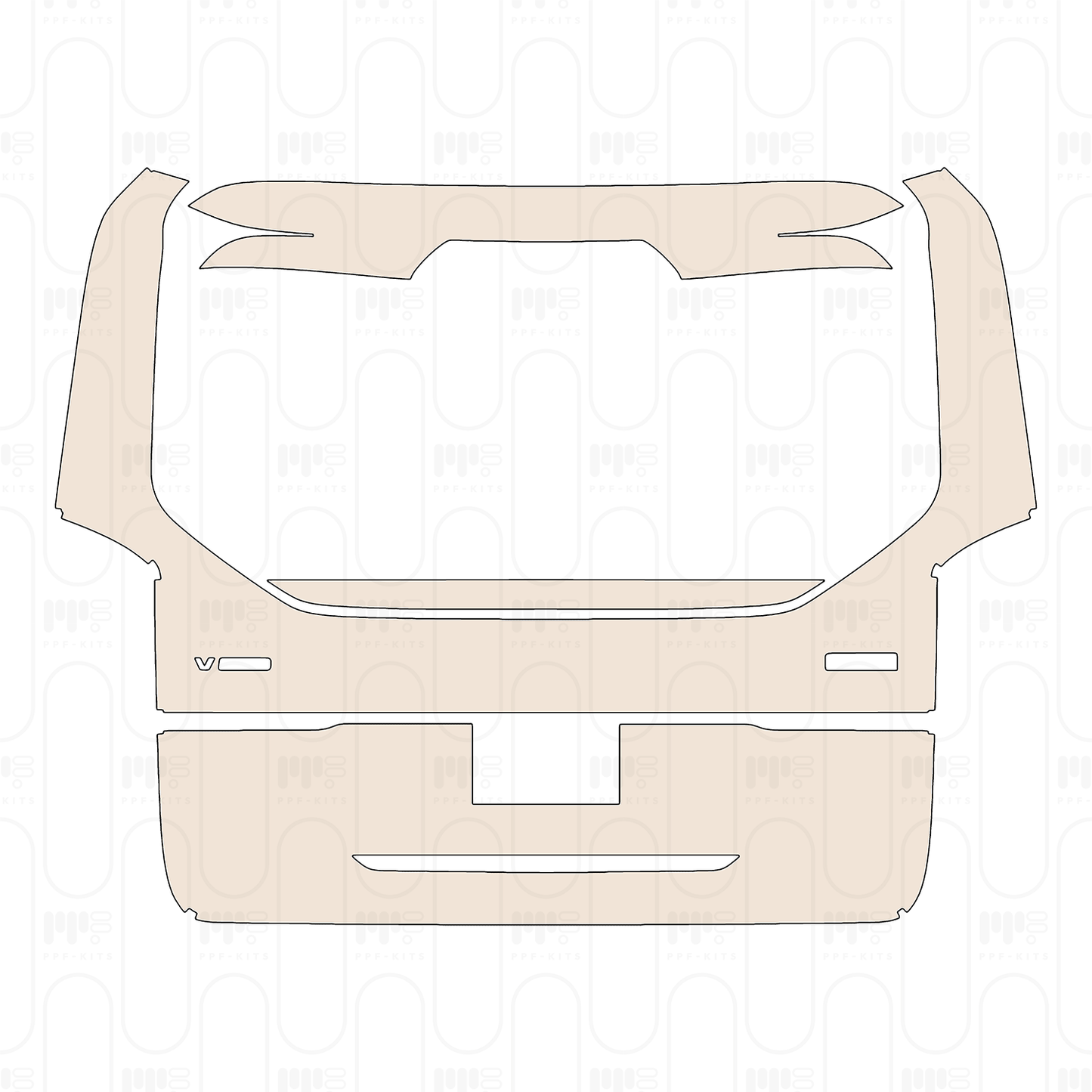 Pre-Cut PPF Mercedes-Benz V Class Standard Wheelbase AMG-Line 2022