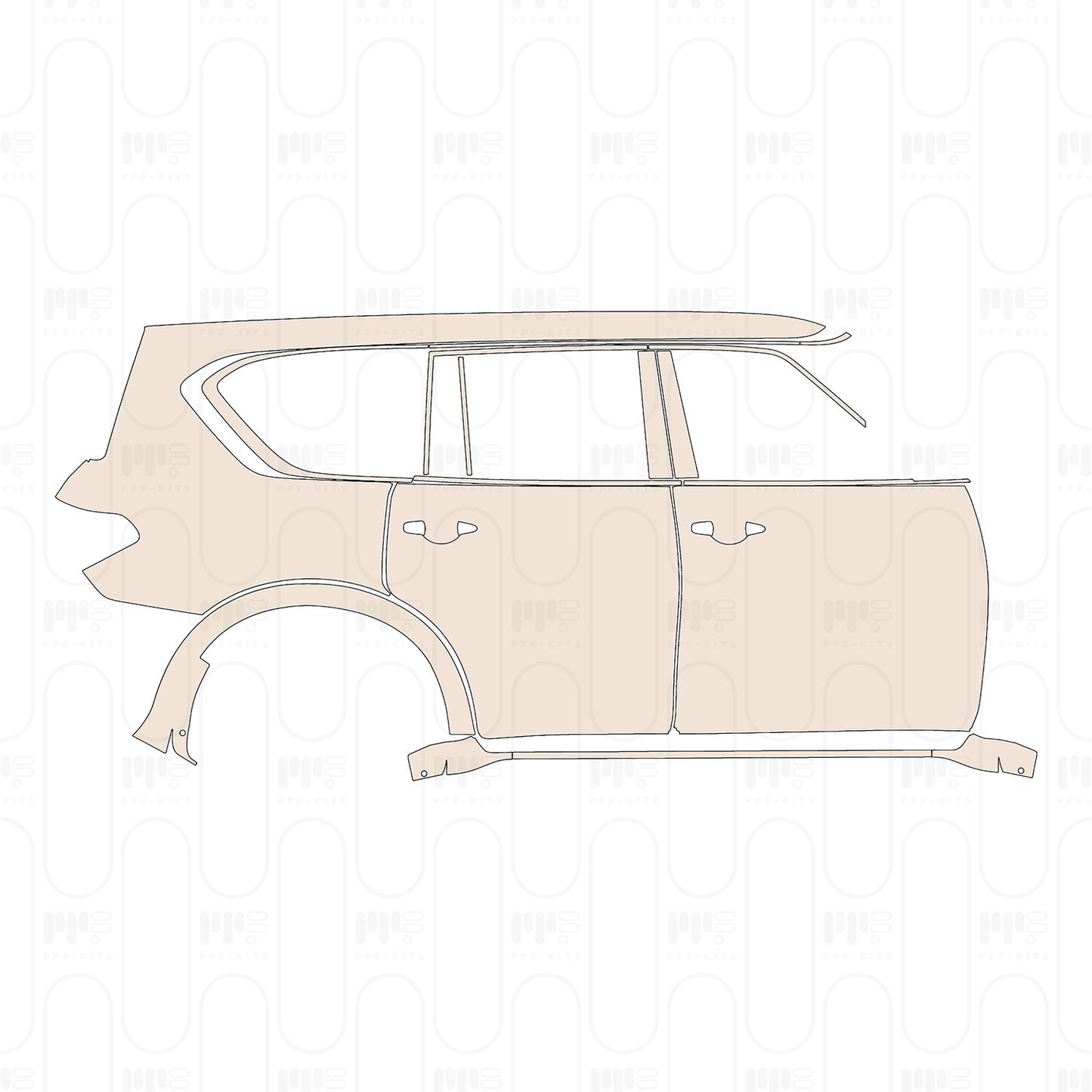 Pre-Cut PPF Nissan Armada (US) S 2022