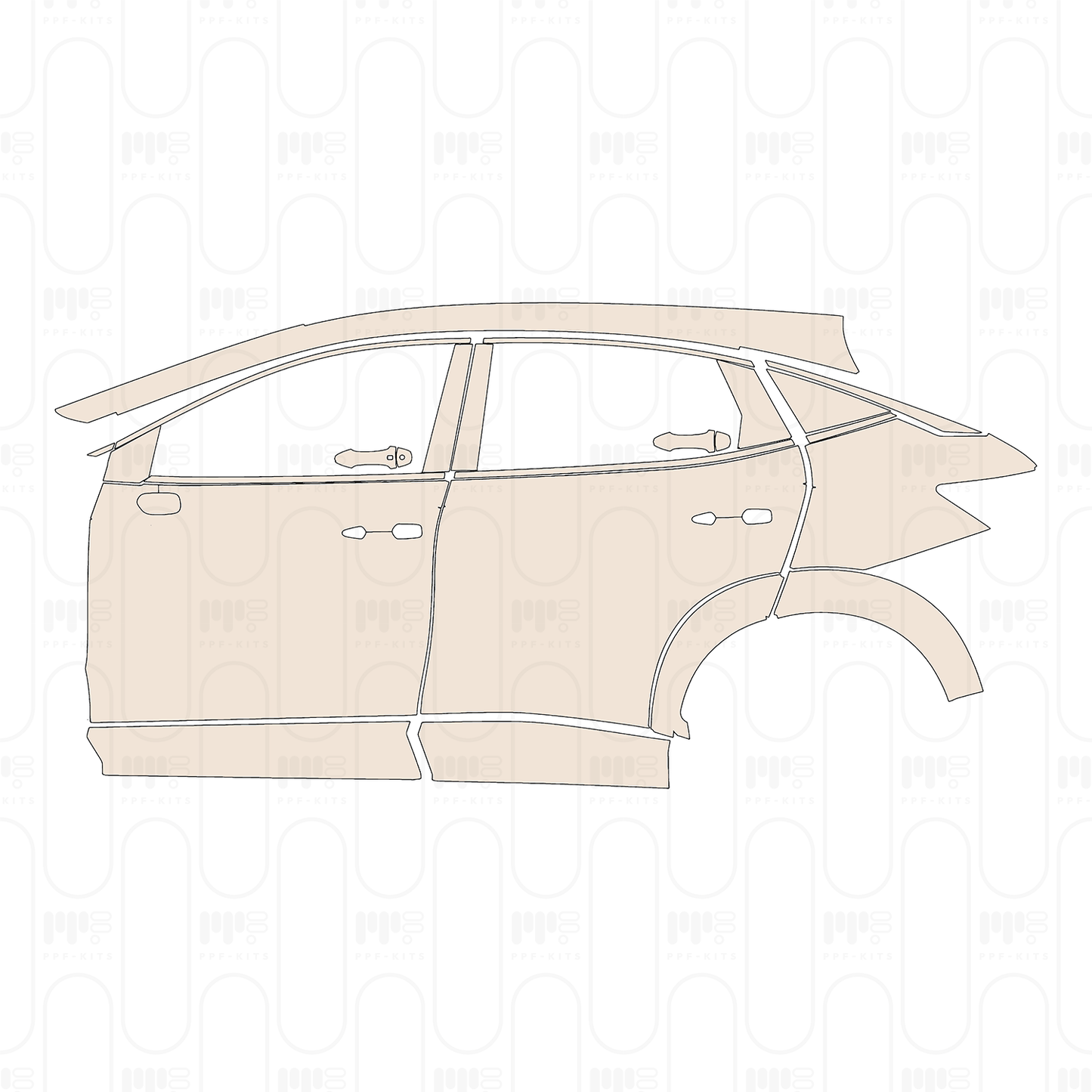 Pre-Cut PPF Nissan Ariya (US) Evolve+ 2023