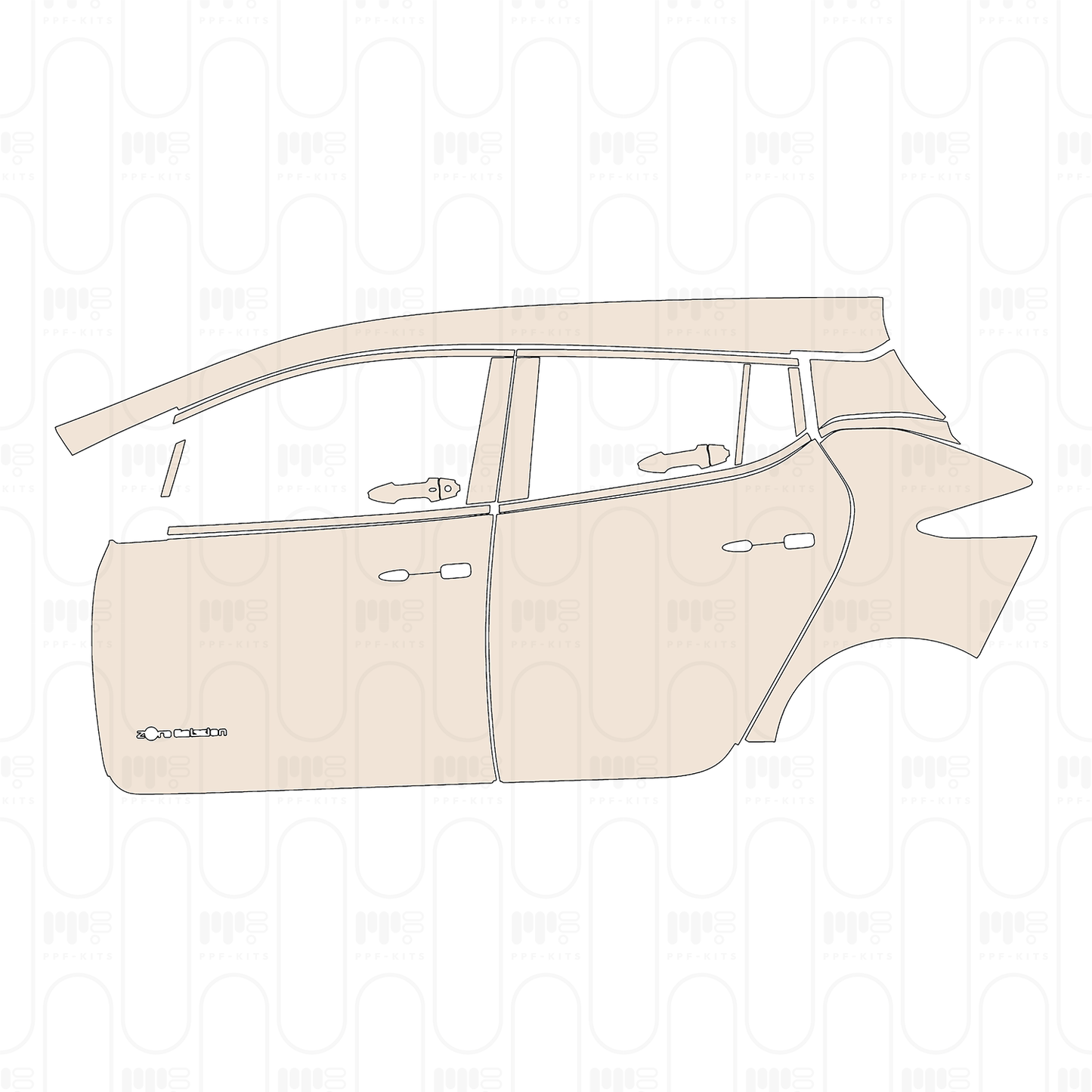 Pre-Cut PPF Nissan Leaf (US) S 2023