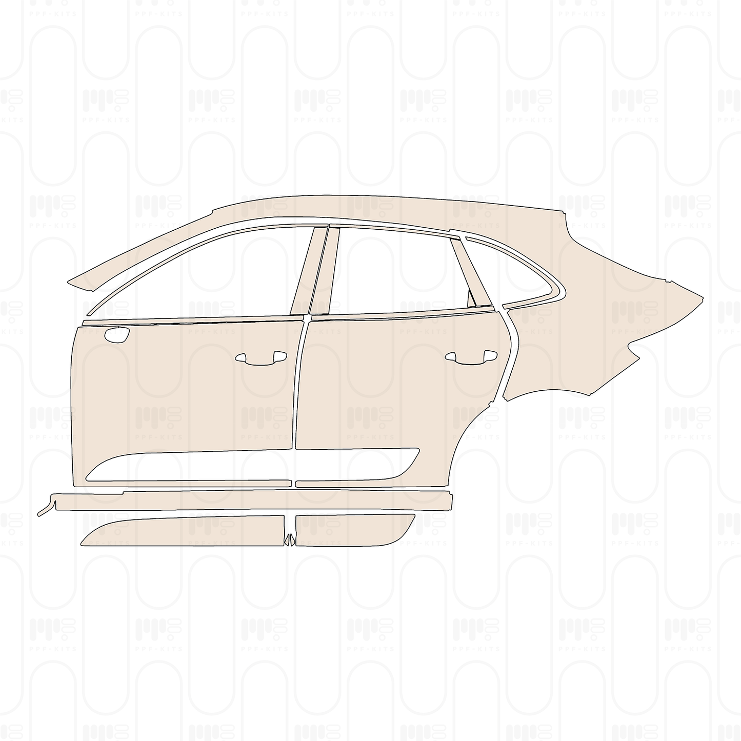 Pre-Cut PPF Porsche Macan 2023