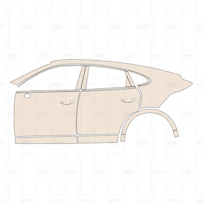 Pre-Cut PPF Porsche Cayenne Coupe Cayenne Turbo Coupe 2023