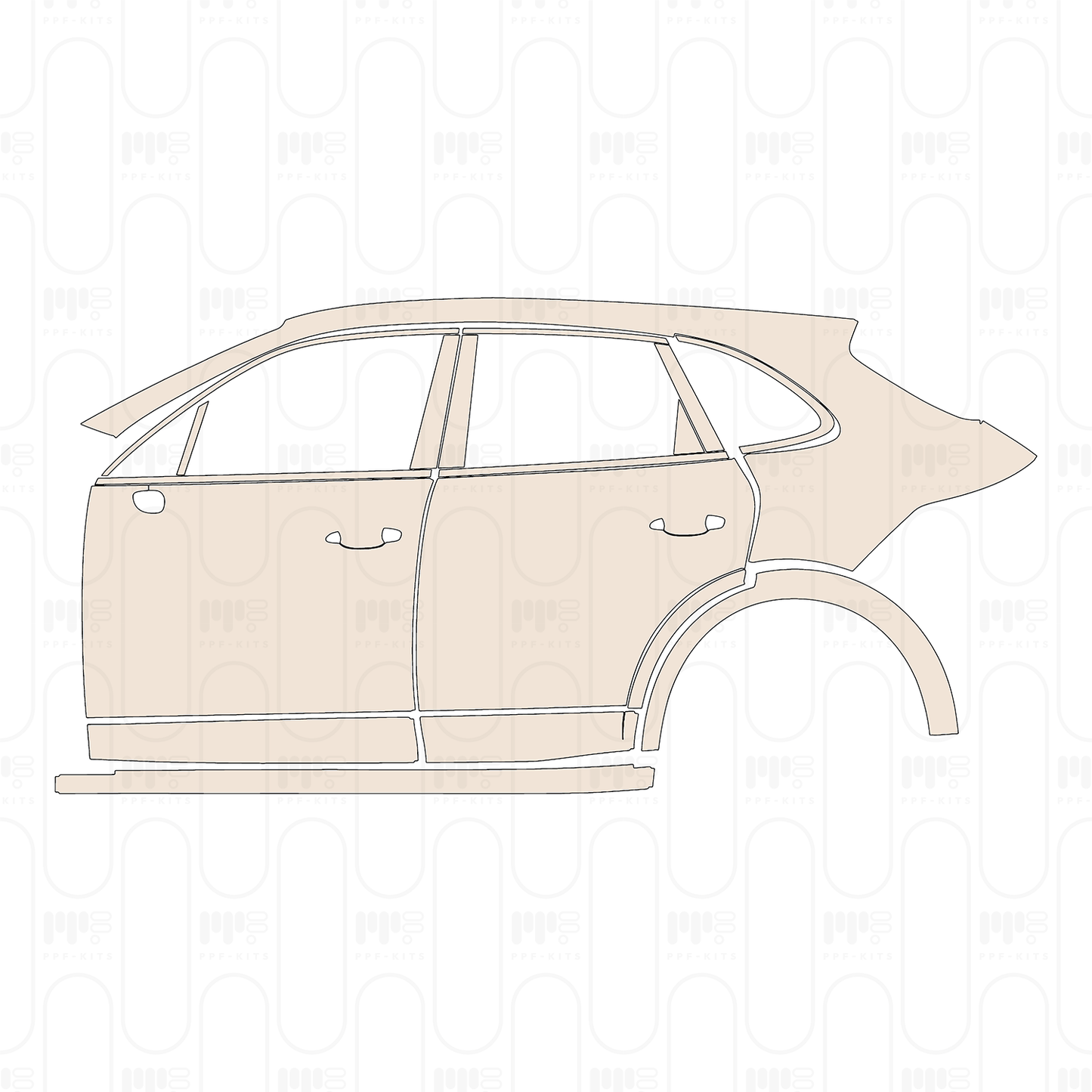 Pre-Cut PPF Porsche Cayenne S 2021